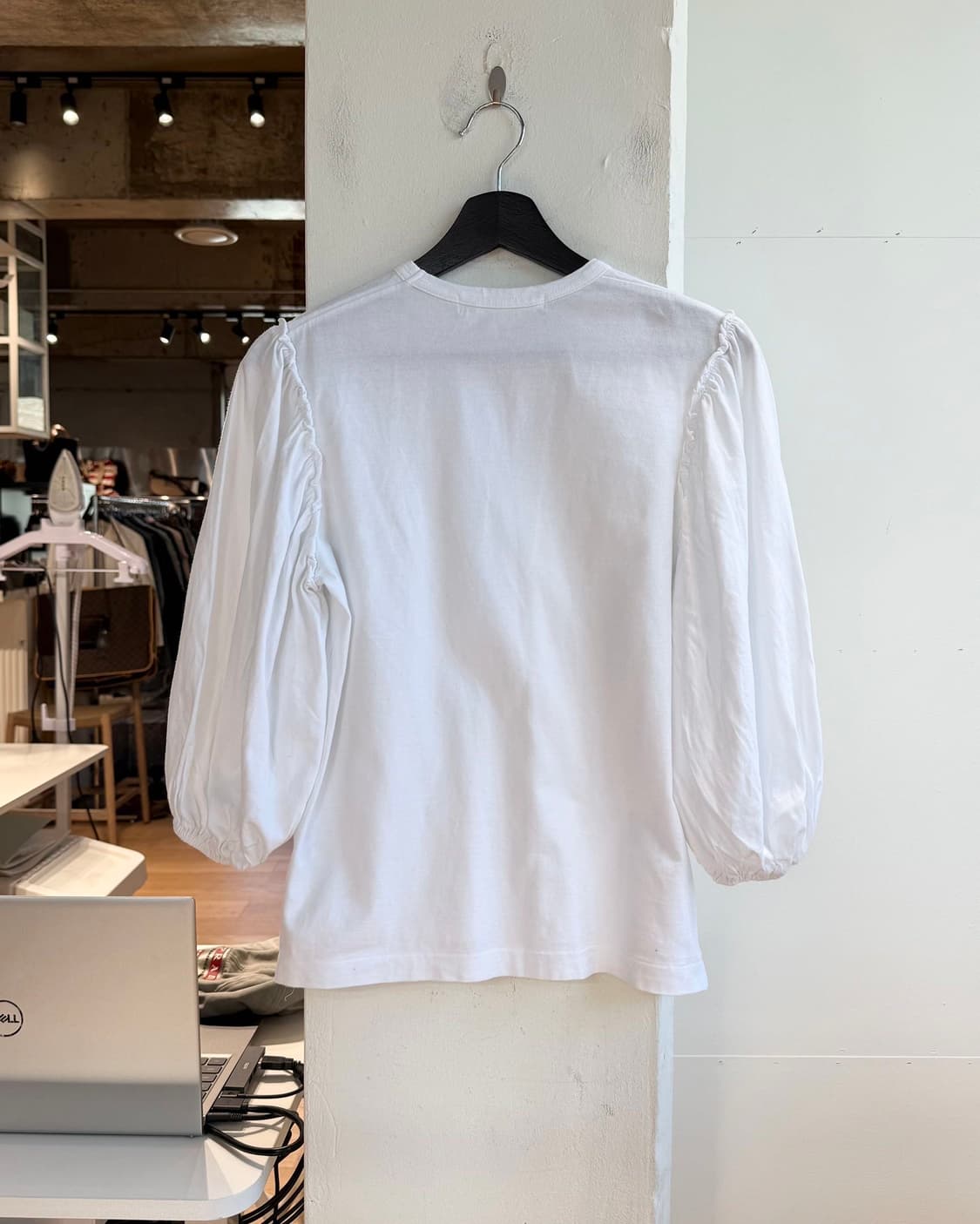 꼼데가르송 화이트 벌룬 롱슬리브  상품이미지7