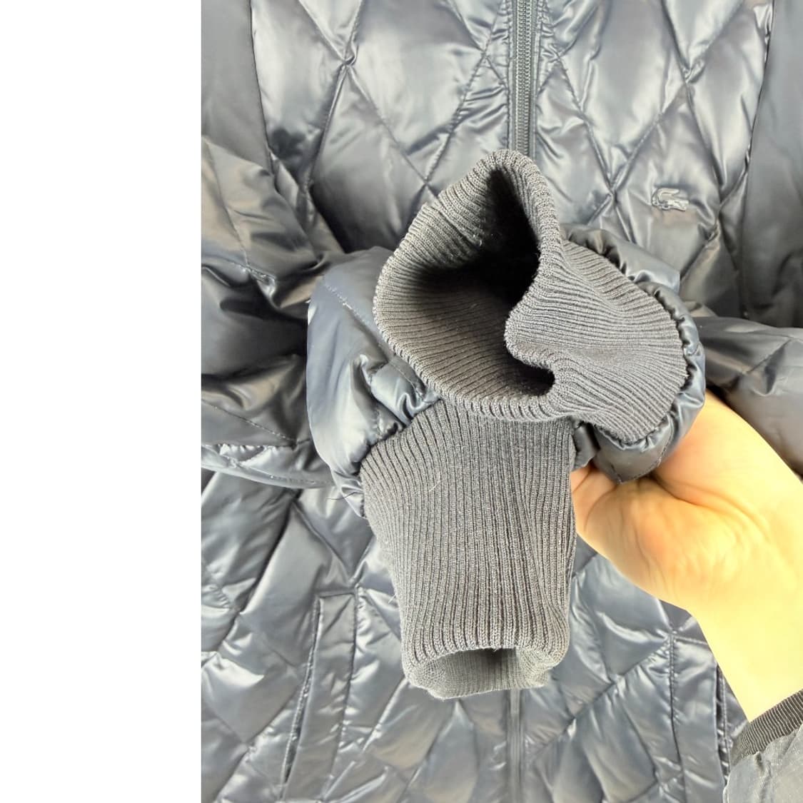 (48) 라코스테 퀄팅 덕다운 패딩 자켓 네이비 상품이미지5