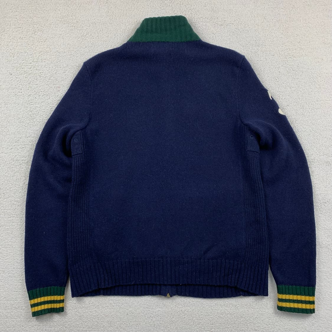 폴로 랄프로렌 빅포니 램스울 2way 니트집업 네이비 상품이미지2