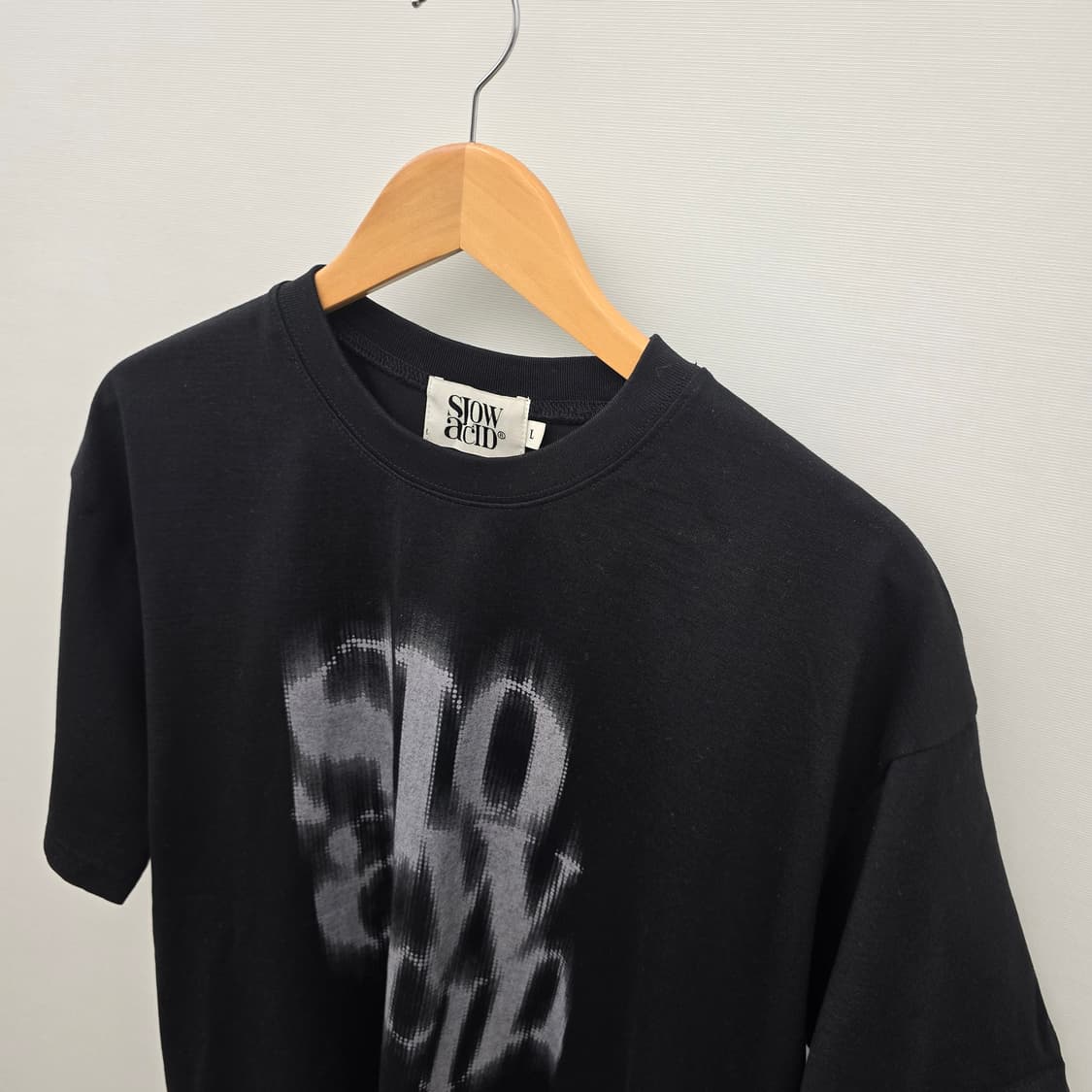 슬로우애시드 블랙 프린팅 반팔 티셔츠 상품이미지3