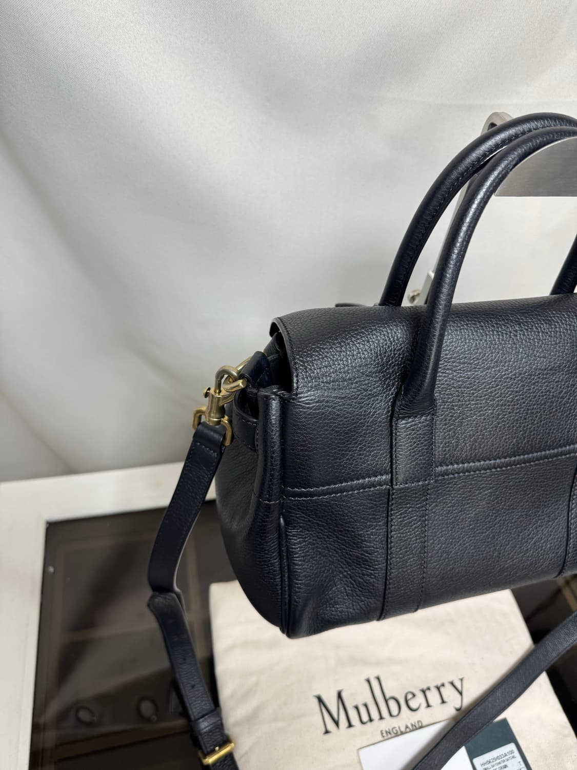 정품 멀버리 베이스워터 스몰 블랙 상품이미지8