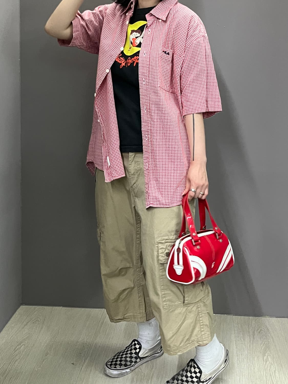 C025 JPN Betty Boop 프린팅 티셔츠 상품이미지2