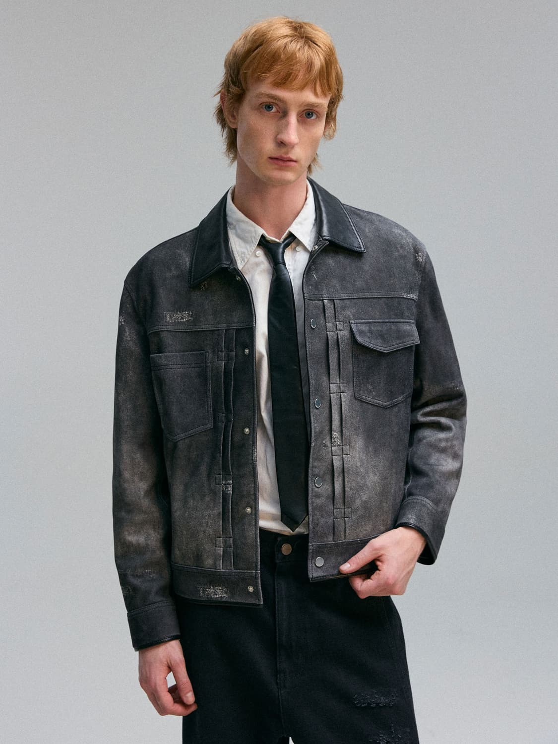 언지미크 리얼 스웨이드 자켓 판매합니다 상품이미지3