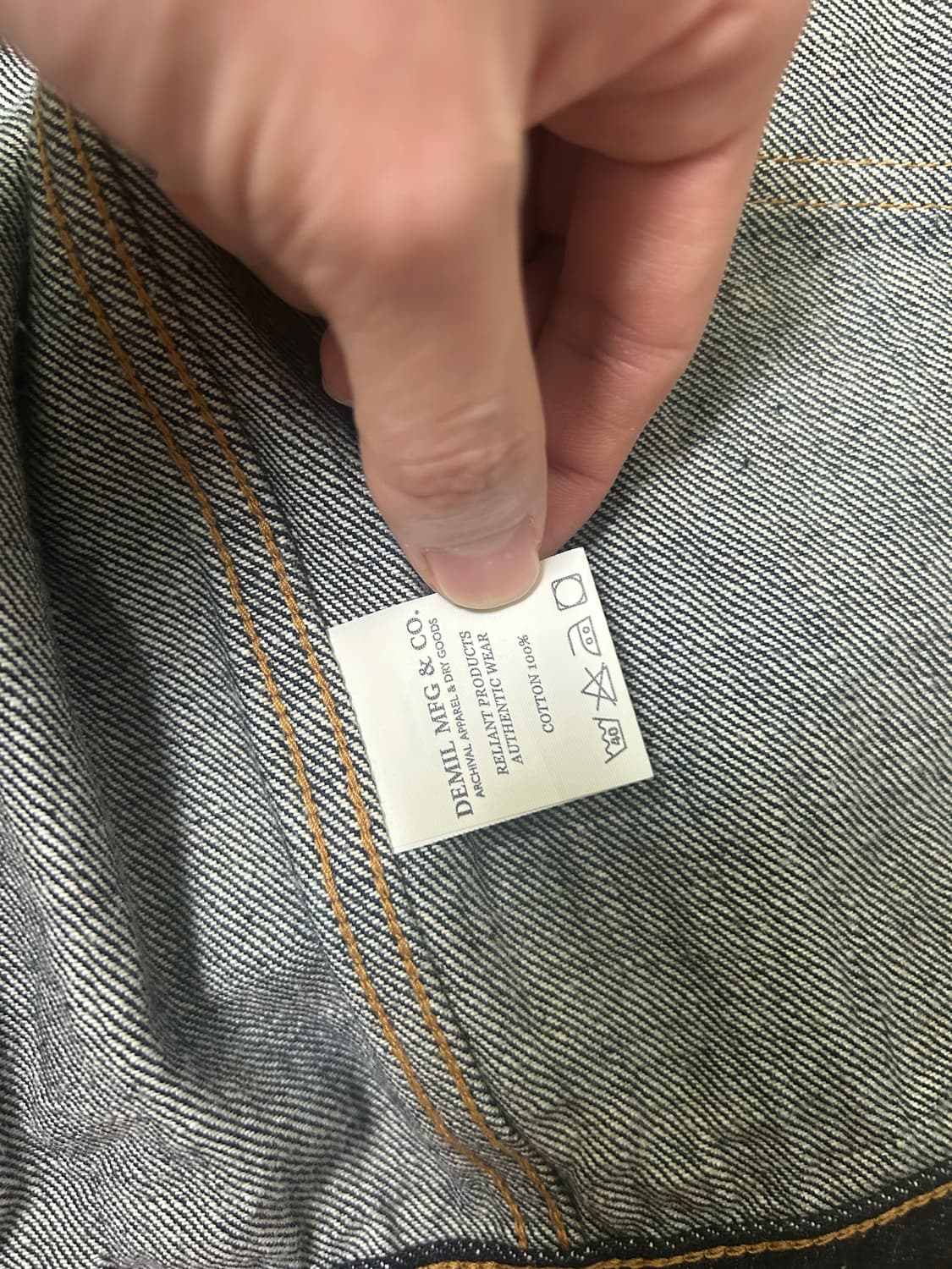 데밀 파이오니어 원워시 셀비지 데님자켓 상품이미지4