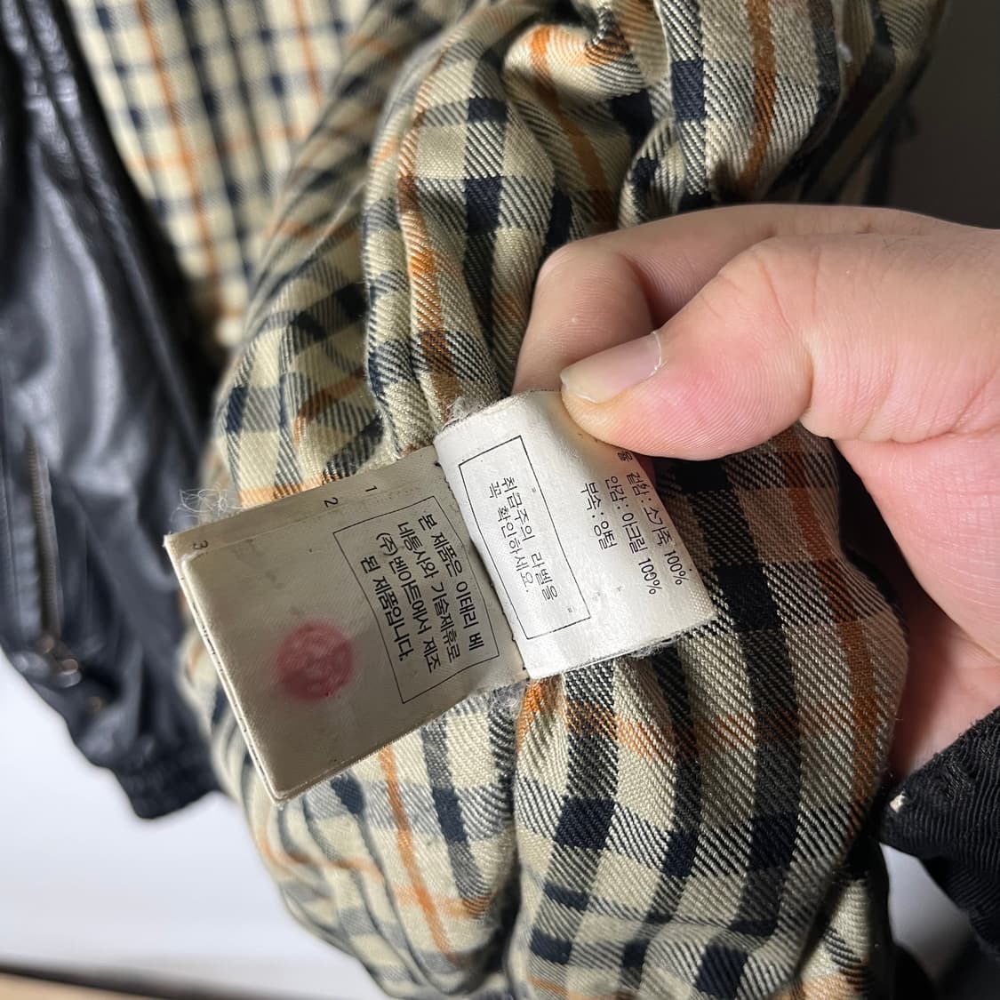 [Benetton] 80's 베네통 카우스킨 레더자켓 상품이미지6