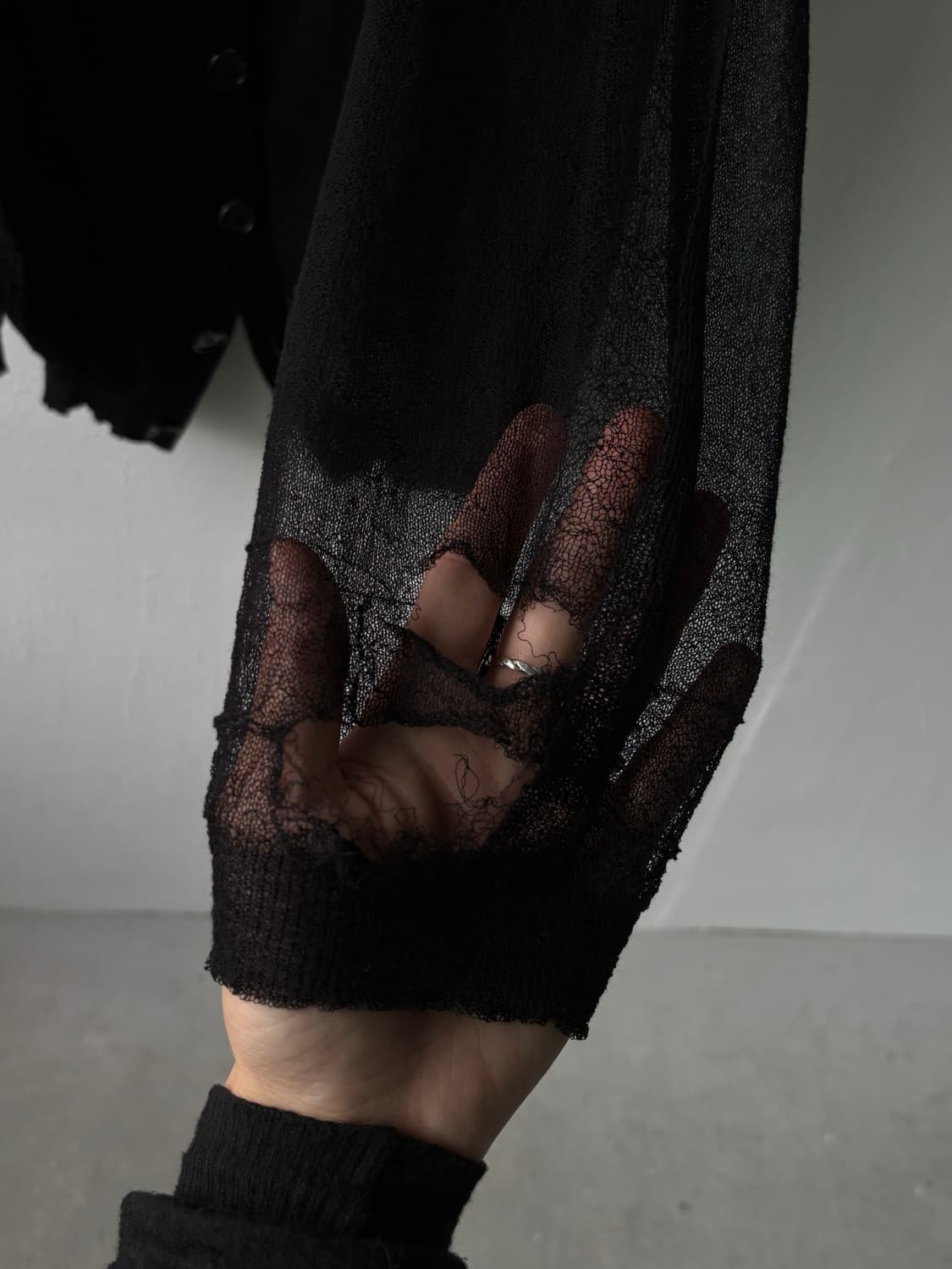 (예약중) 앤드뮐 미스터 14fw 시스루 후드 상품이미지8