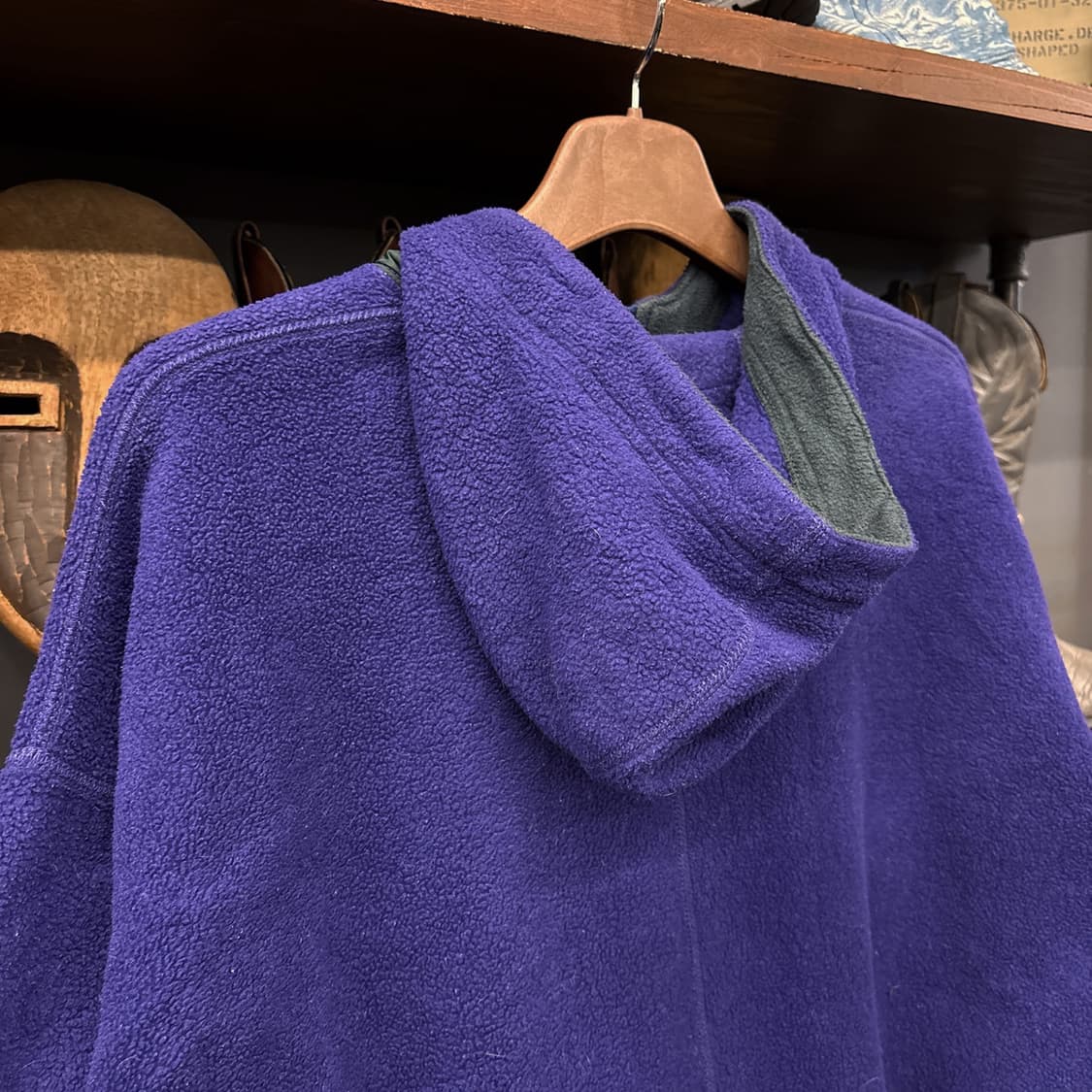 90s 파타고니아 미국생산 윈드존 플리스 후드 집업자켓 퍼플 N887 상품이미지7