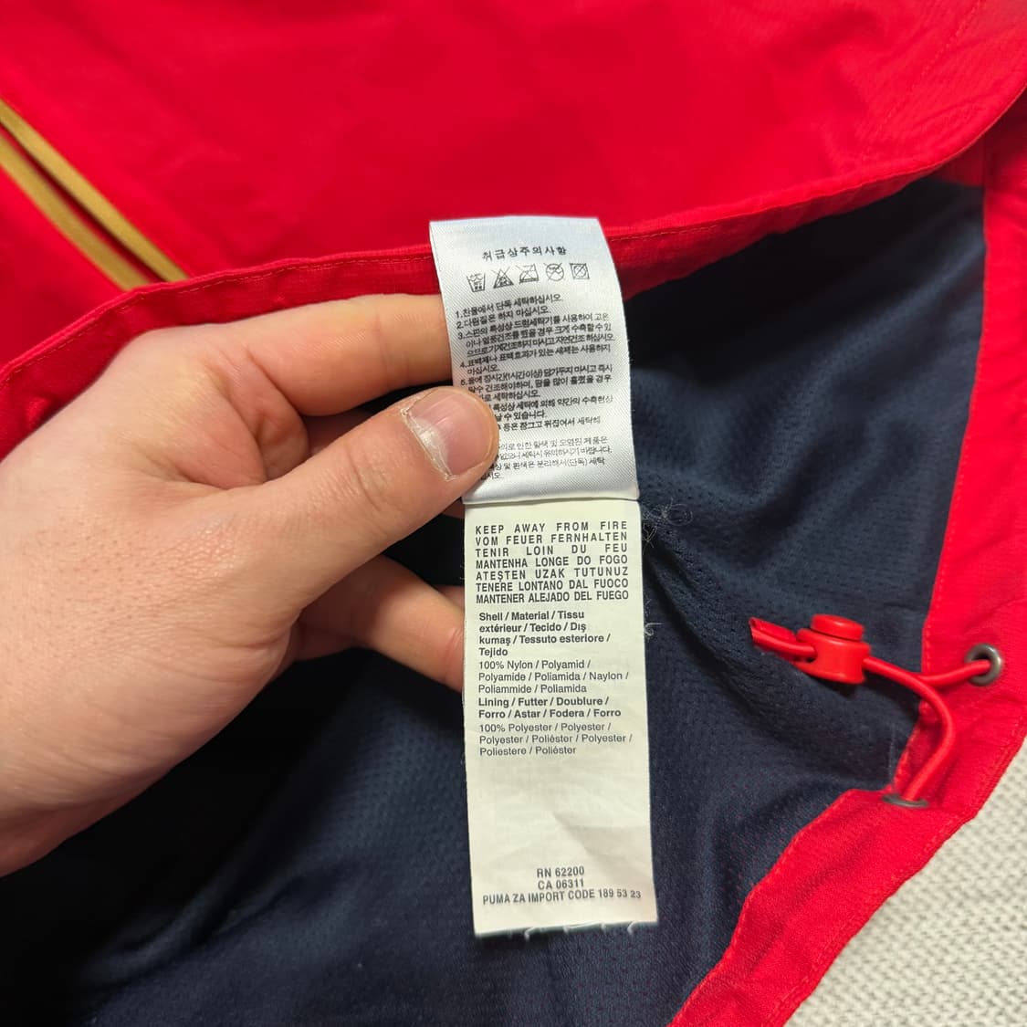 푸마 아스날 바람막이 자켓 상품이미지5