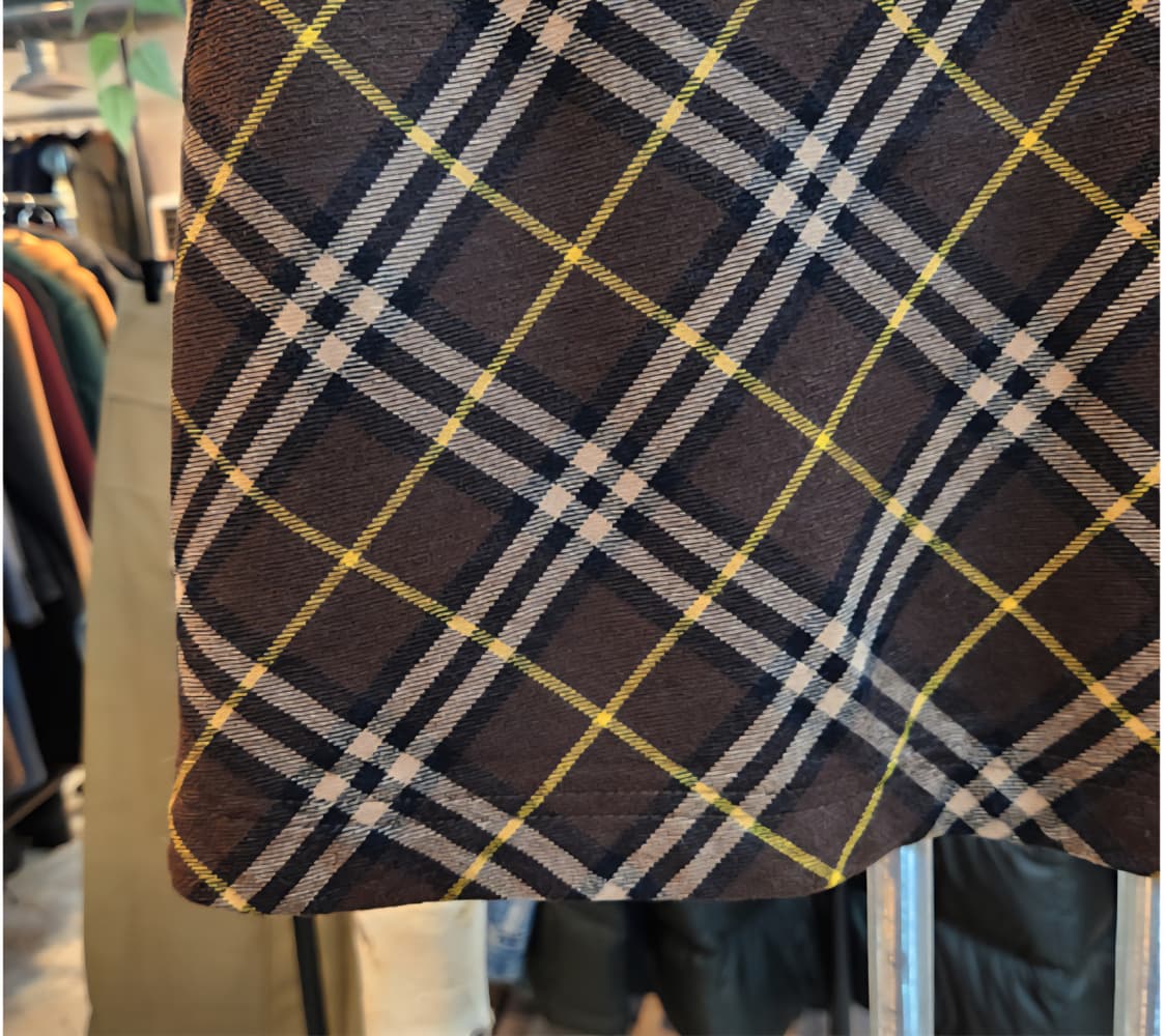 24-25) BURBERRYS 버버리 브라운 체크 빈티지 스커트 상품이미지3