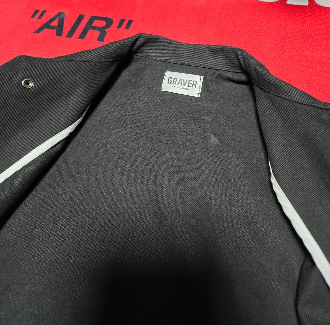 그레이버 엘보우 자수 하트 자켓 상품이미지2