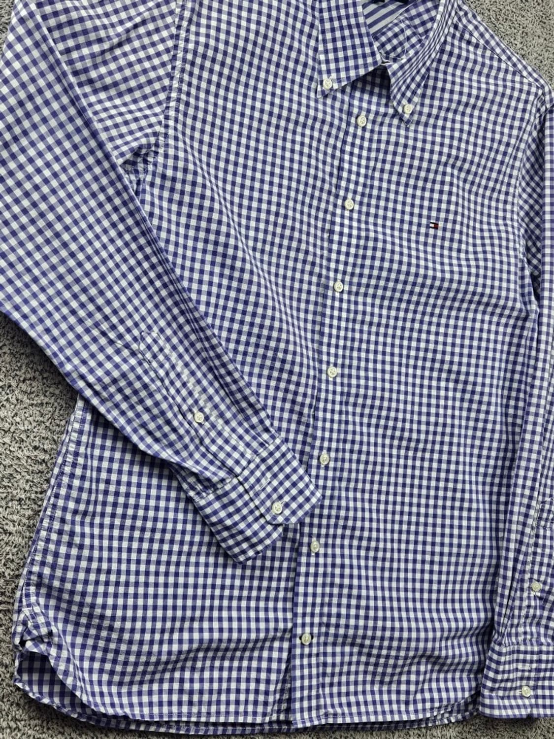 타미힐피거 깅엄 체크 패턴 셔츠 ( M ) / 11087 상품이미지6