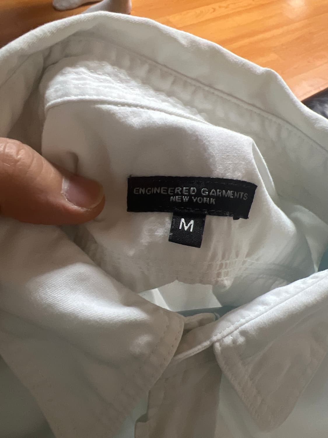 엔지니어드 가먼츠 워크셔츠 흰색 m 상품이미지3