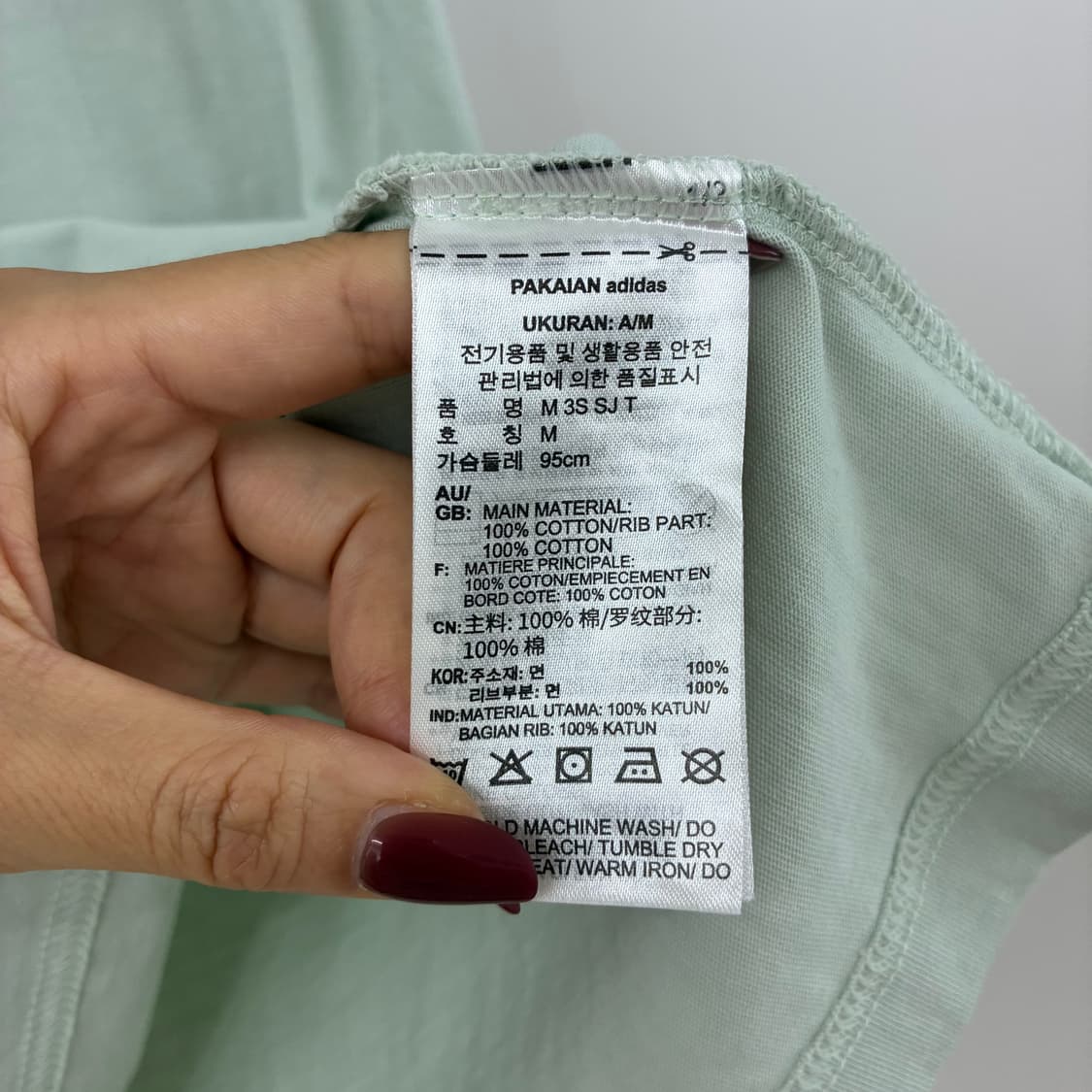 아디다스 딥그린 삼선 반팔 티셔츠 상품이미지6