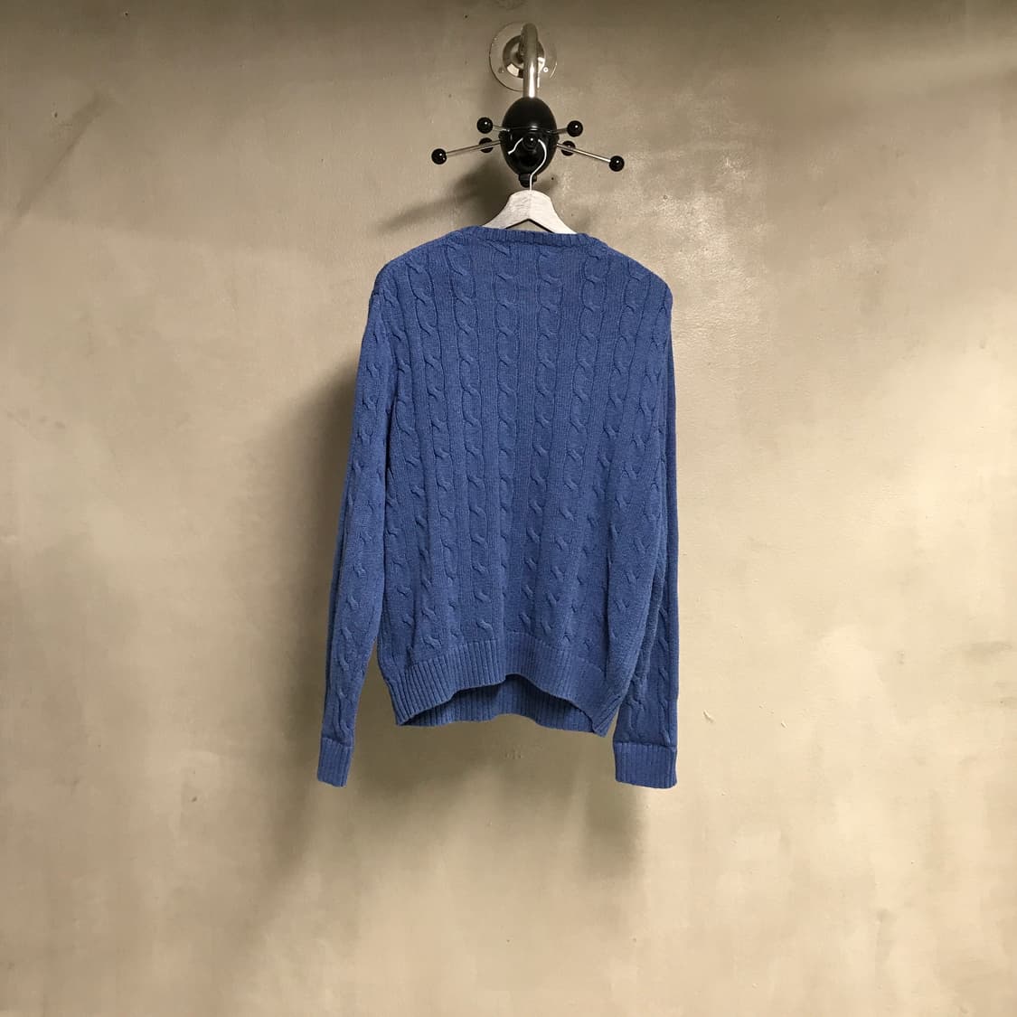 폴로 랄프로렌 케이블 니트 블루 M 상품이미지7