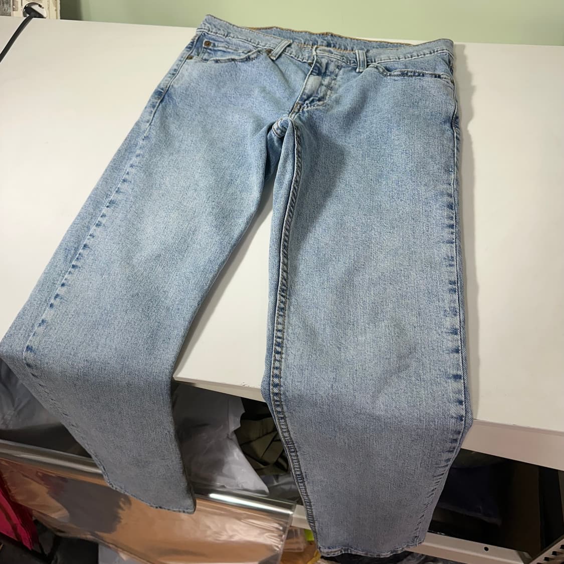 S-M 리바이스511 슬림핏 연청워시드 데님팬츠 청바지 상품이미지3