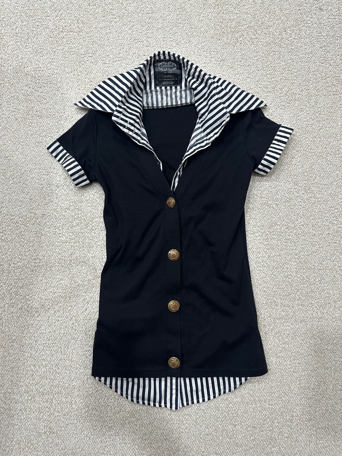 오네 갸루 로걀 펑크 반팔 셔츠 상품이미지1