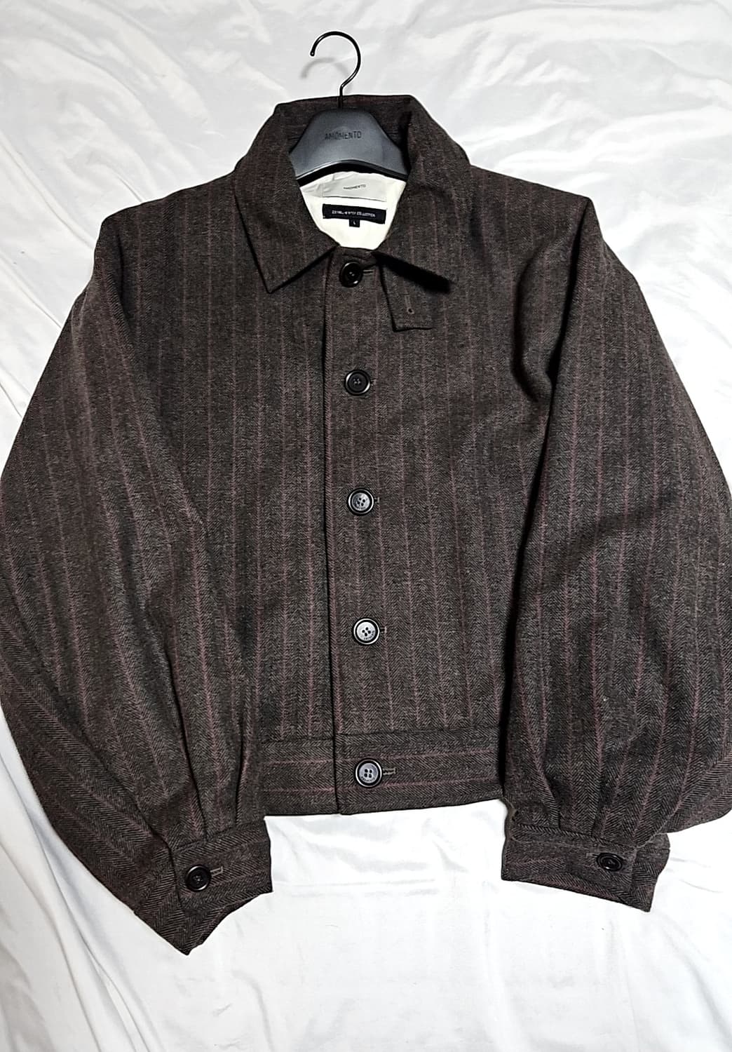 아모멘토 23FW 울 마틴 스트라이프 셋업 판매 상품이미지1