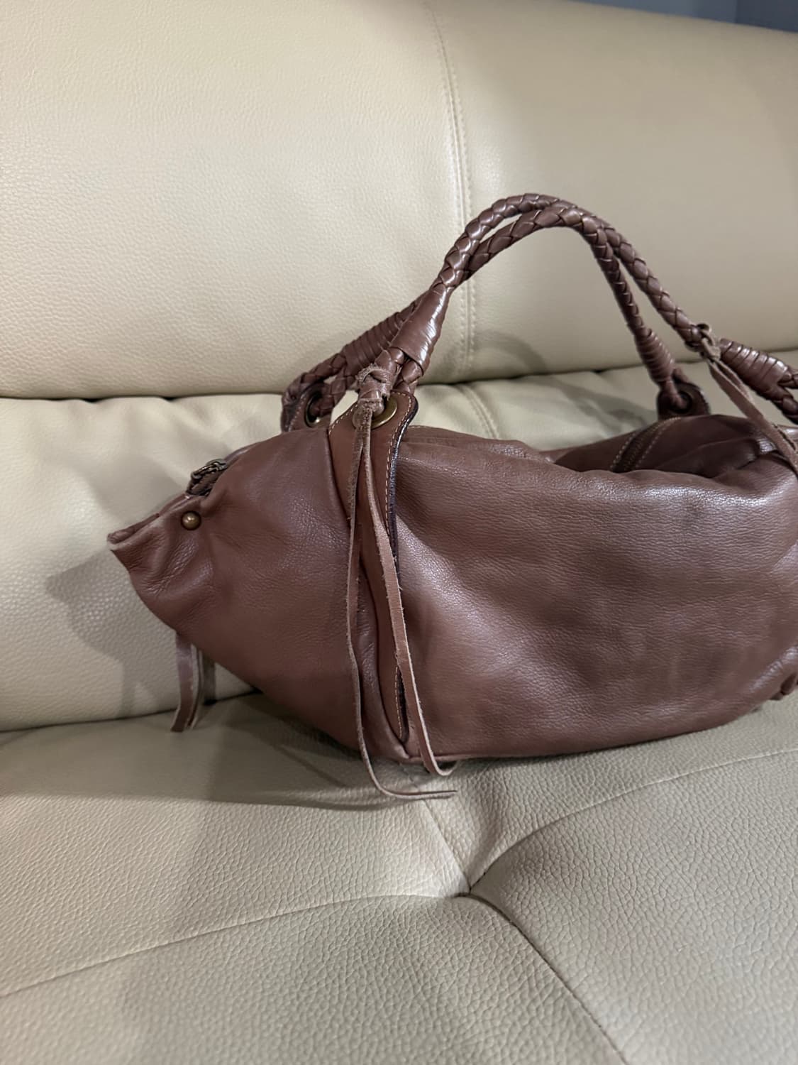 Braided detail slouch shoulder bag 상품이미지3