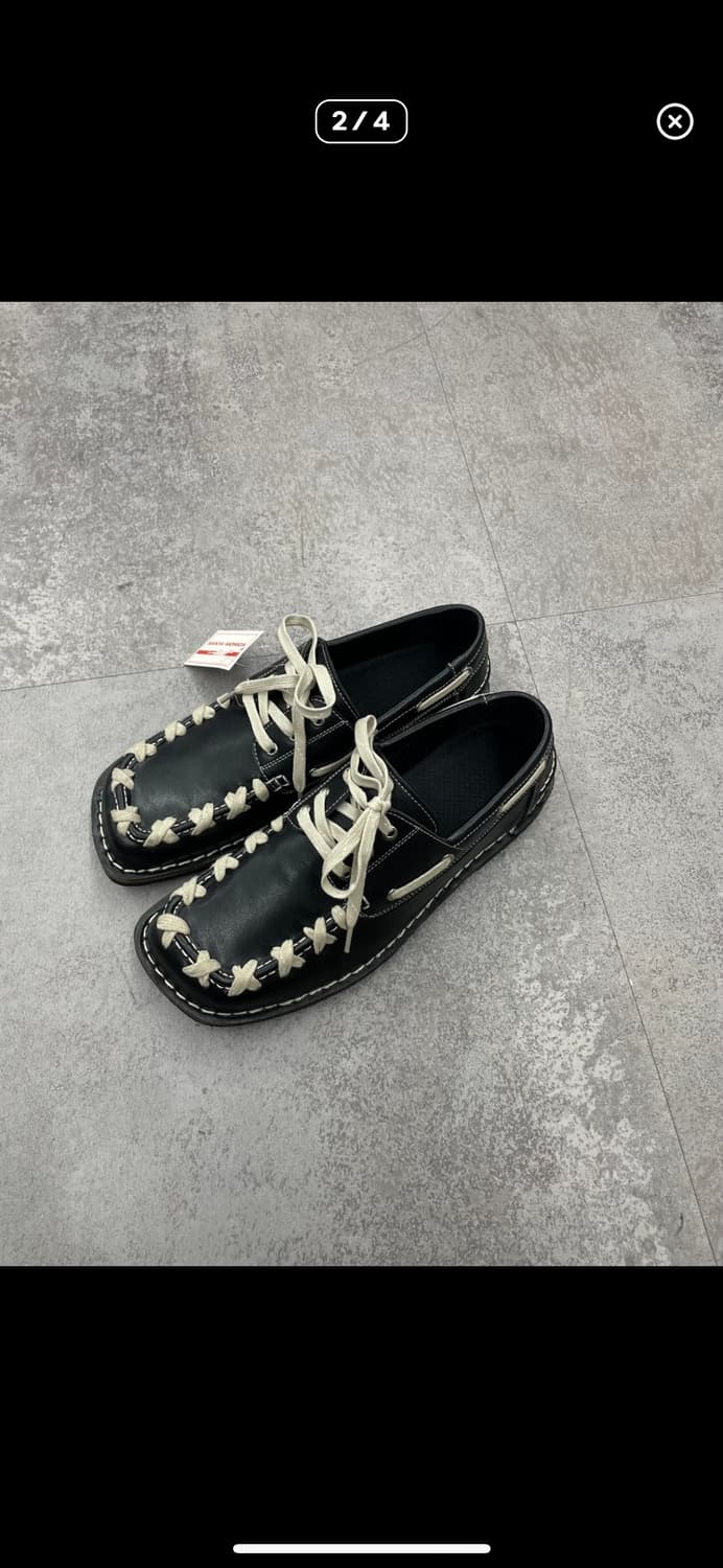 빈티지 캠퍼 에키 레이스업 블랙 레더 로파 A3460 상품이미지2