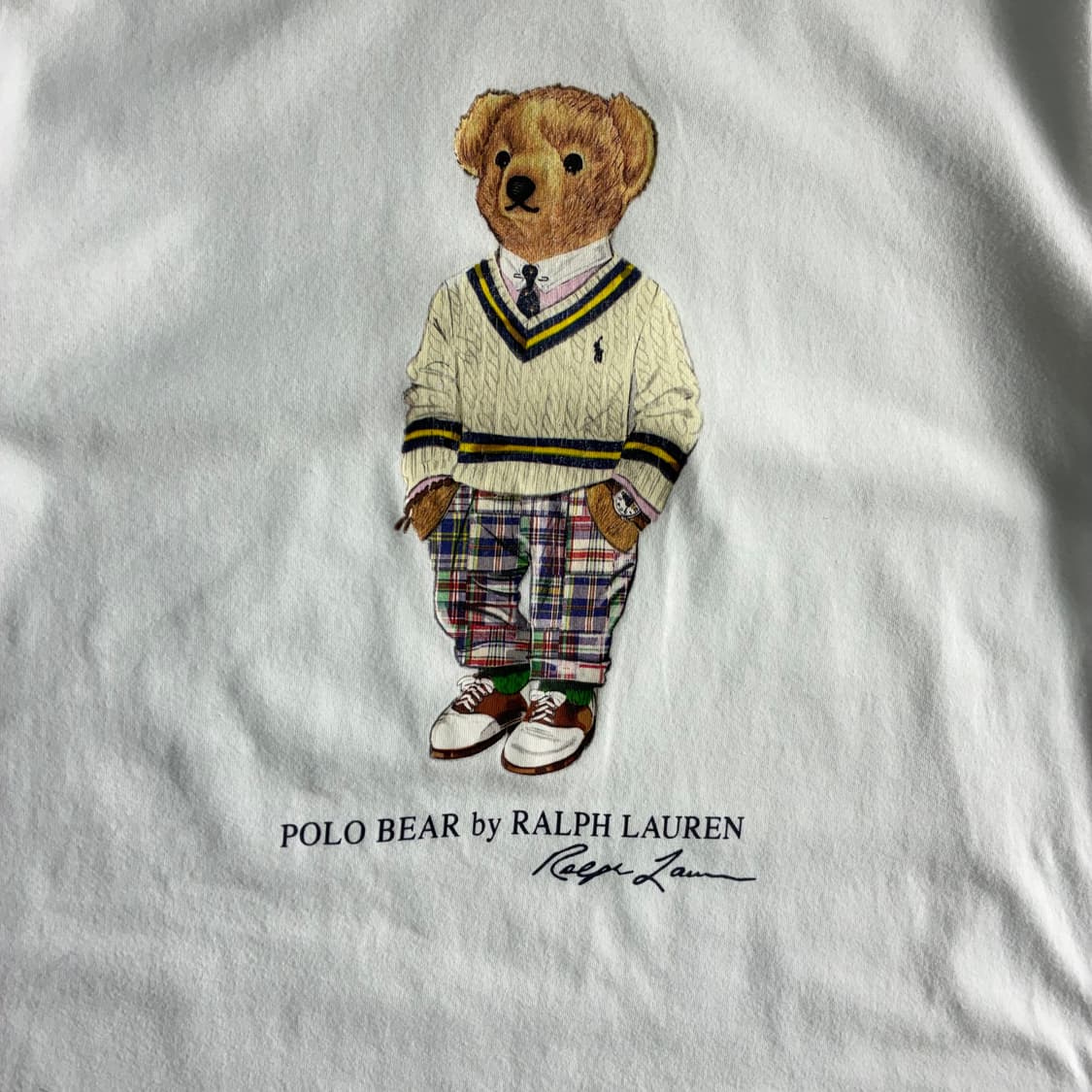 Polo  폴로 랄프로렌 신형 QR 빅베어 화이트 반팔 티셔츠  상품이미지2