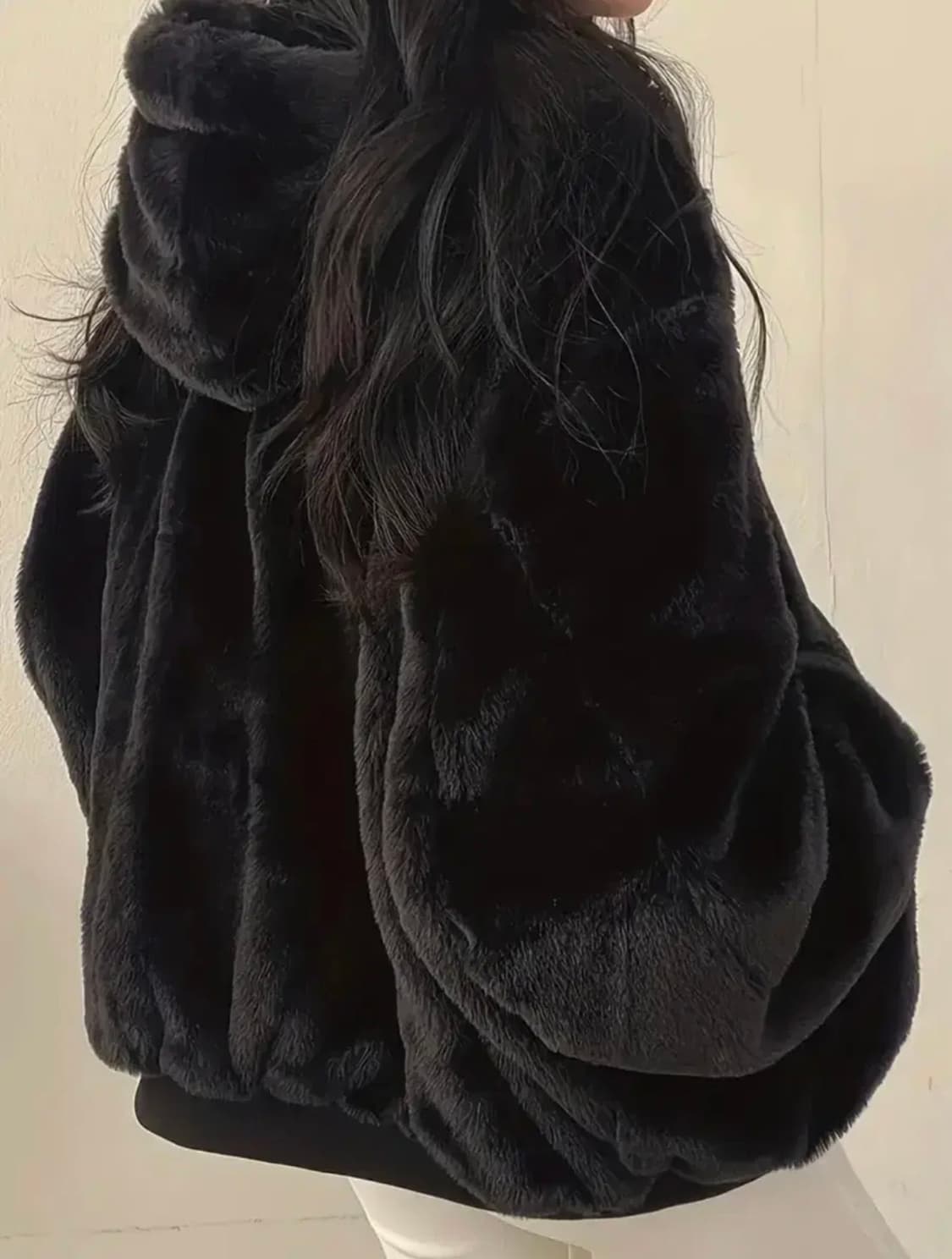 새상품> 리버서블 양털 후리스 플리스 뽀글이 퍼 후드 집업 자켓 아우터 상품이미지2