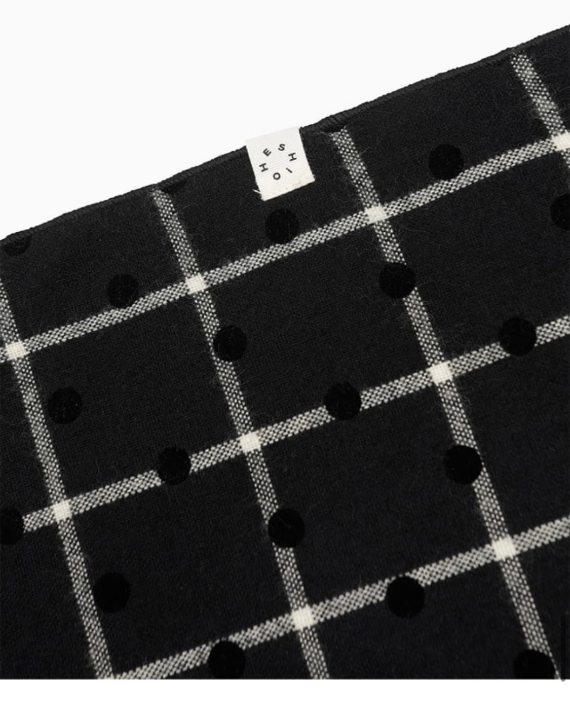오헤시오 DOT CHECK SCARF 도트 체크 스카프 코이세이오 상품이미지2