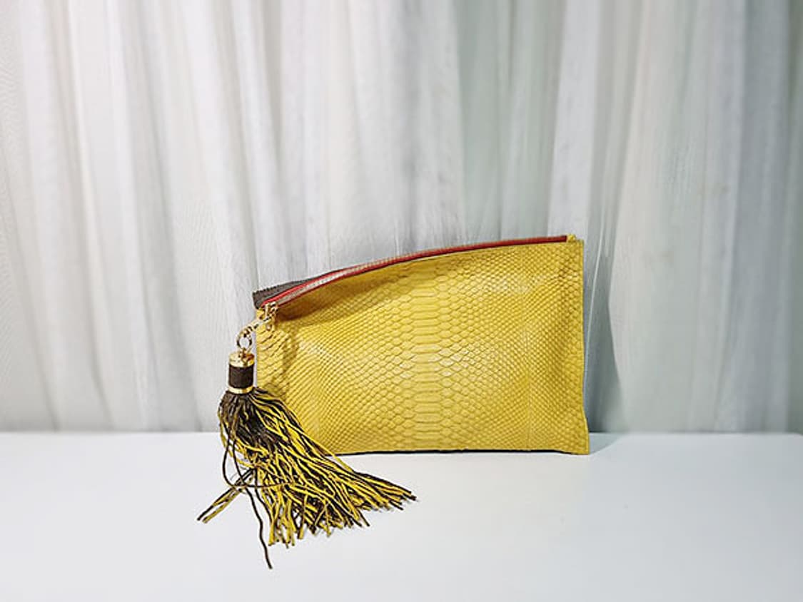 글렌다블룸 파이톤 클러치 상품이미지1