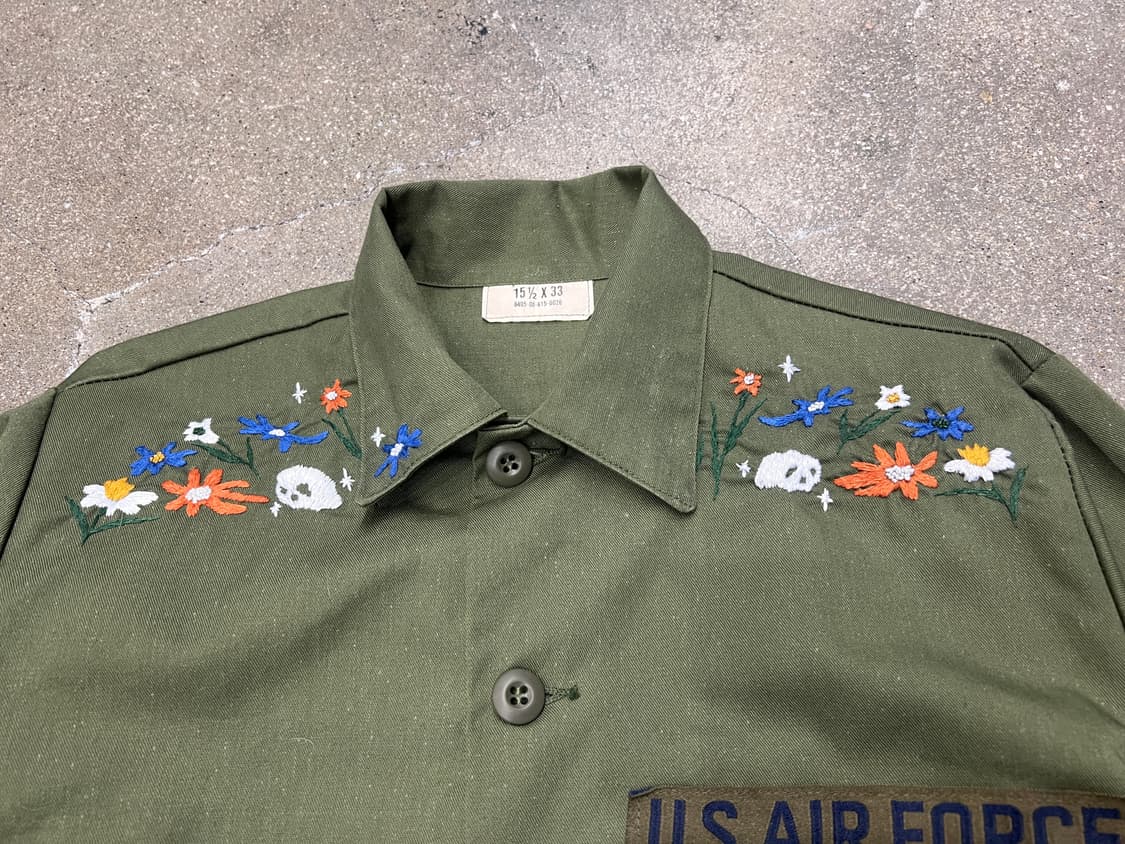 80‘s 미군 OG-507 유틸리티 셔츠 상품이미지2