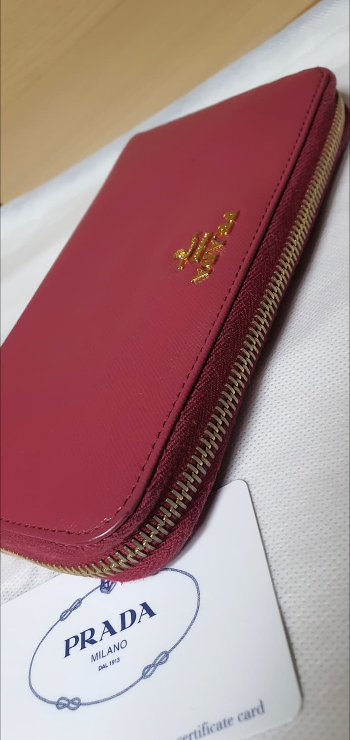 프라다 사피아노 장지갑/지갑 핑크 정품A급(보증서O) 상품이미지6