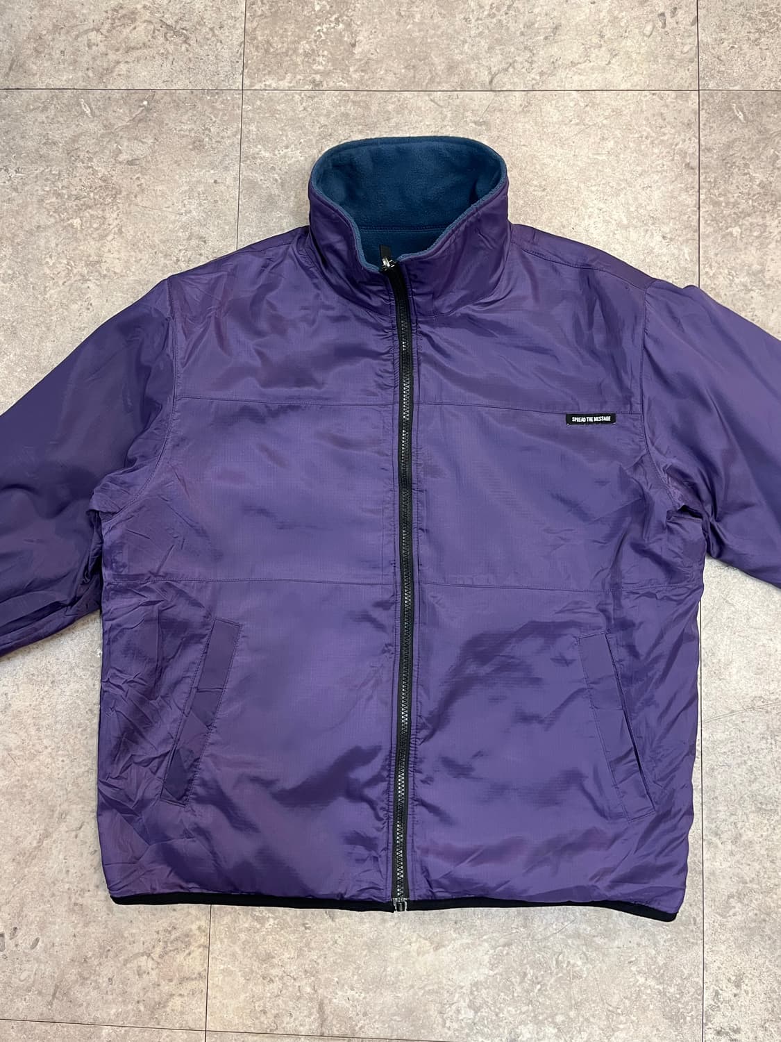 브라운 브레스 리버시블 플리스 자켓 블루 M #csz2591 상품이미지8