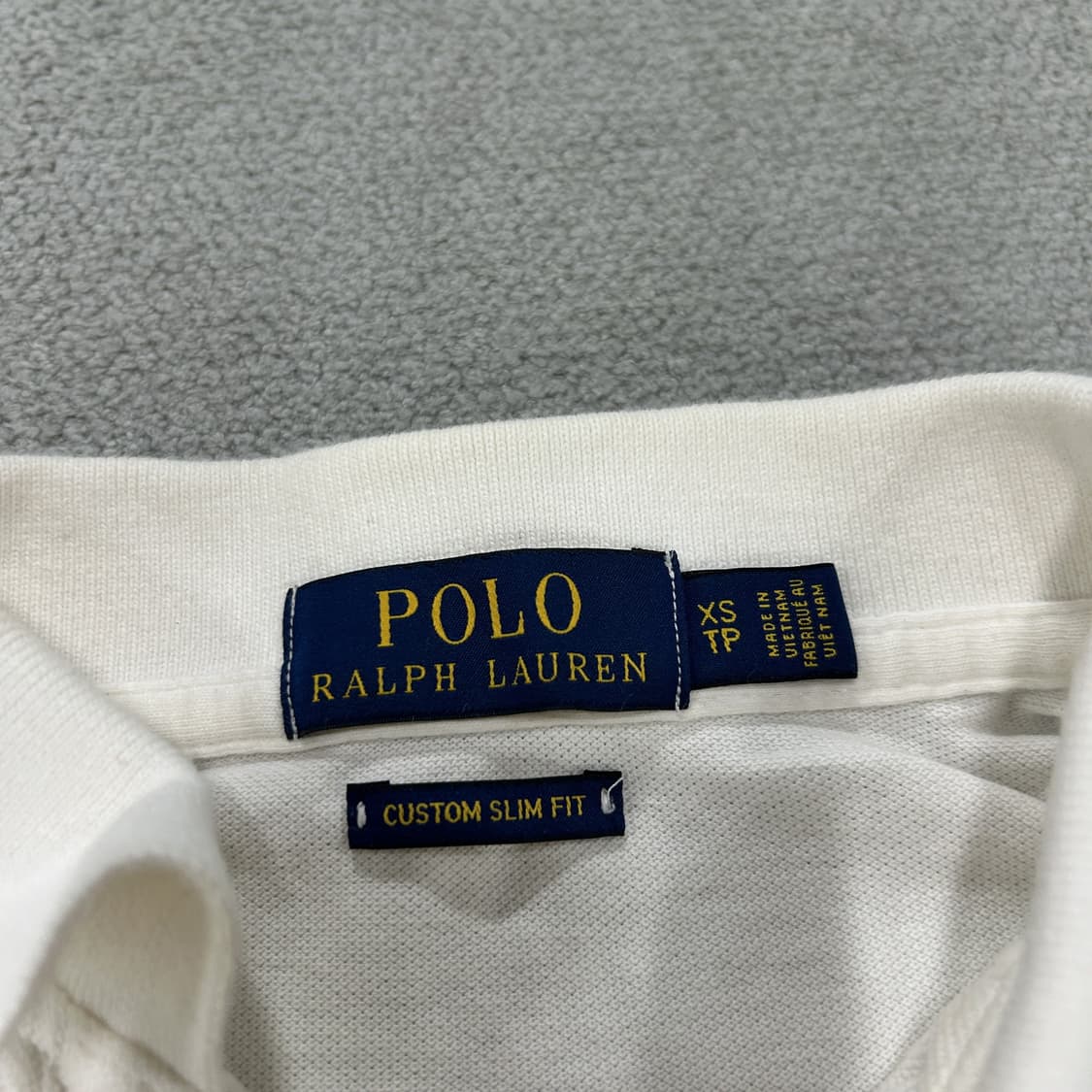 폴로 랄프로렌 화이트 롱슬리브 카라티 XS 상품이미지2