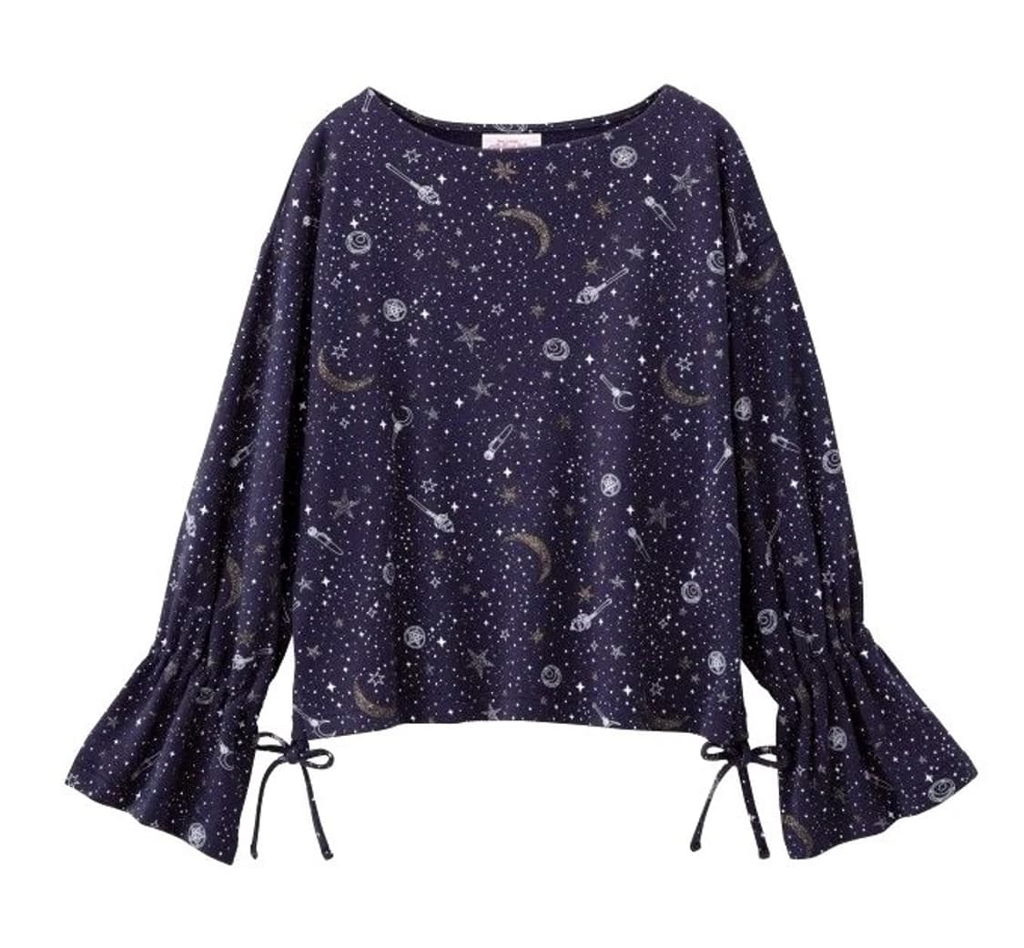 일본빈티지 GU 세일러문 콜라보 한정판) 스타요술봉 긴팔셔링티셔츠슬리브 상품이미지2