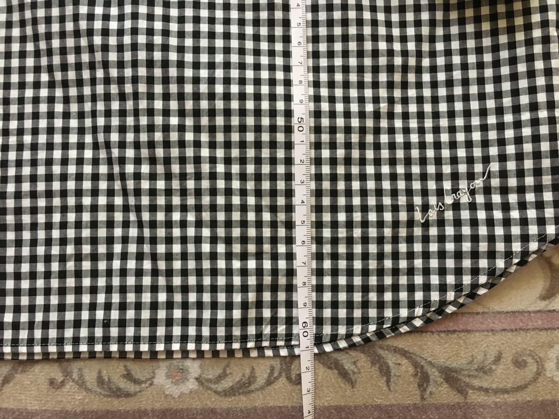 꼼데st 프릴 체크 7부 셔츠 상품이미지6