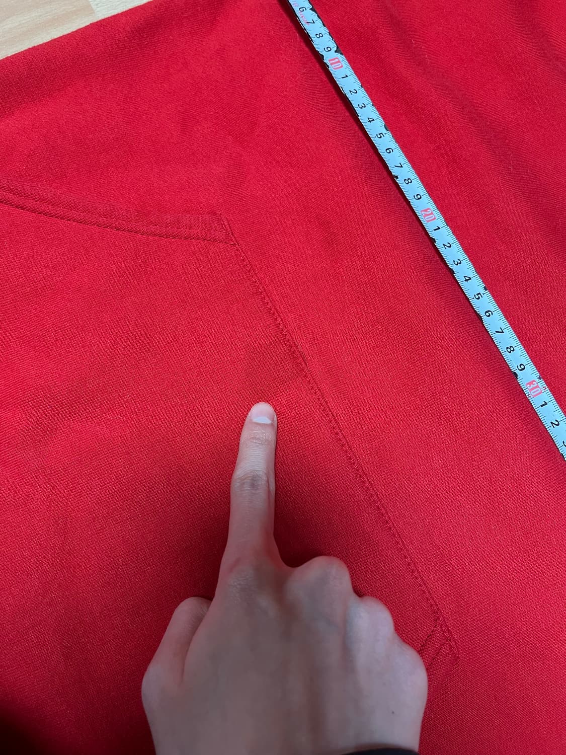 90s 빈티지 러셀 애슬레틱 레드 후드 S 상품이미지8