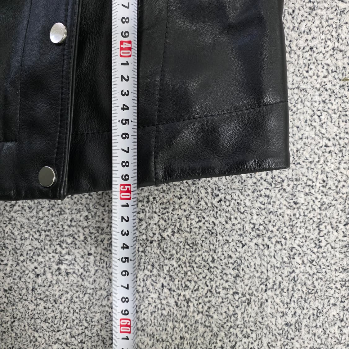 [실측] 산드로 퍼 양가죽 라이더 자켓 0203J 상품이미지7