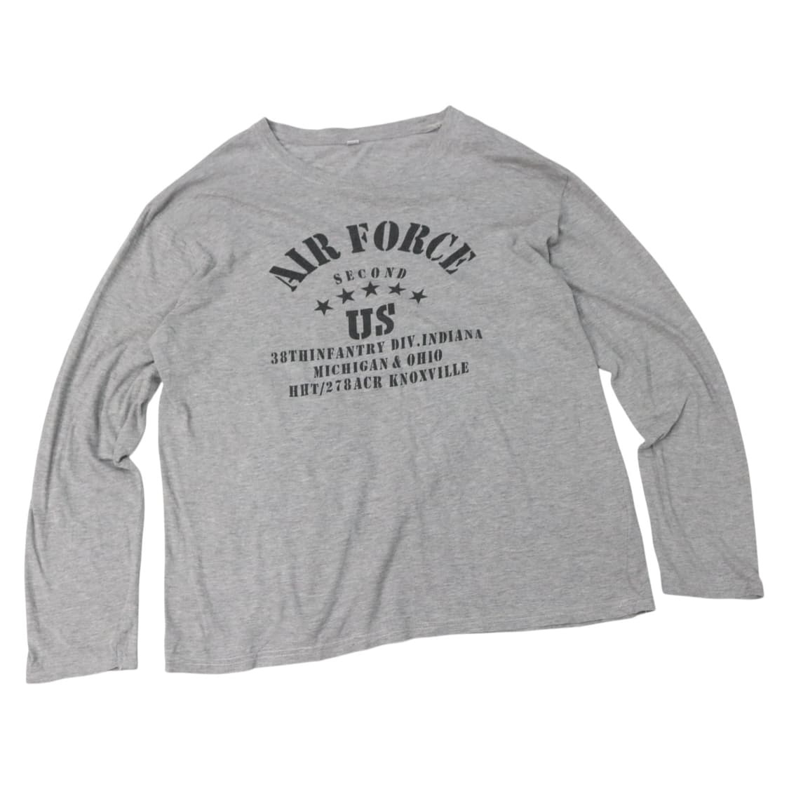 미군 공군 US AIR FORCE 빈티지 레터링 롱슬리브 티셔츠  상품이미지1