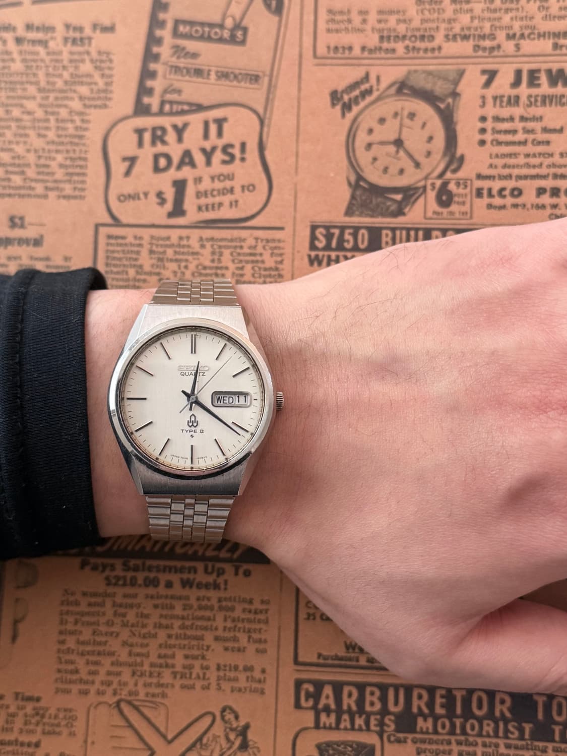 세이코 Seiko 쿼츠 Type 2 데이 데이트 상품이미지4