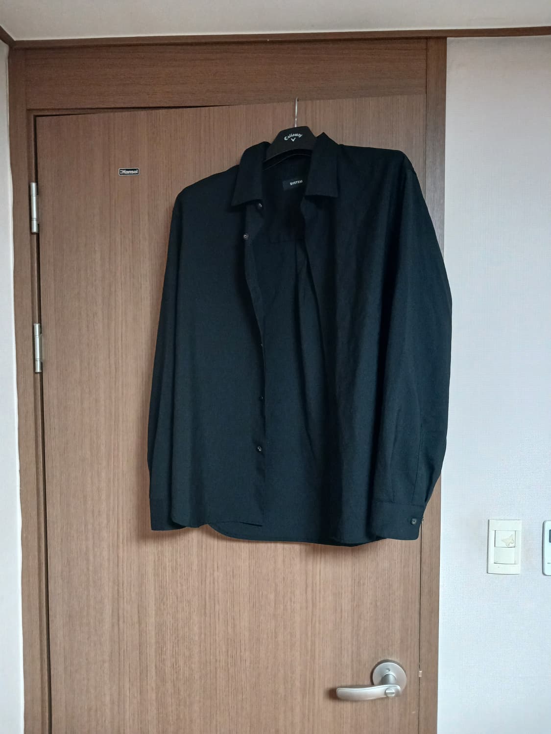 시스템옴므 남성 블랙 울 셔츠105  상품이미지8