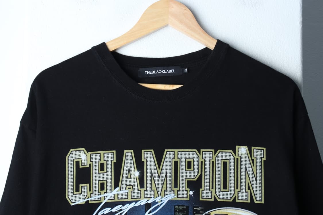 (XL-2XL) 더블랙레이블 반팔 티셔츠 빅뱅 태양 협업 슝-H32172 상품이미지3
