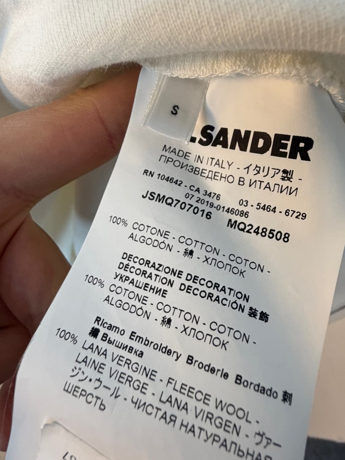 질 샌더 더블 포켓 빅 반팔 티셔츠  상품이미지6