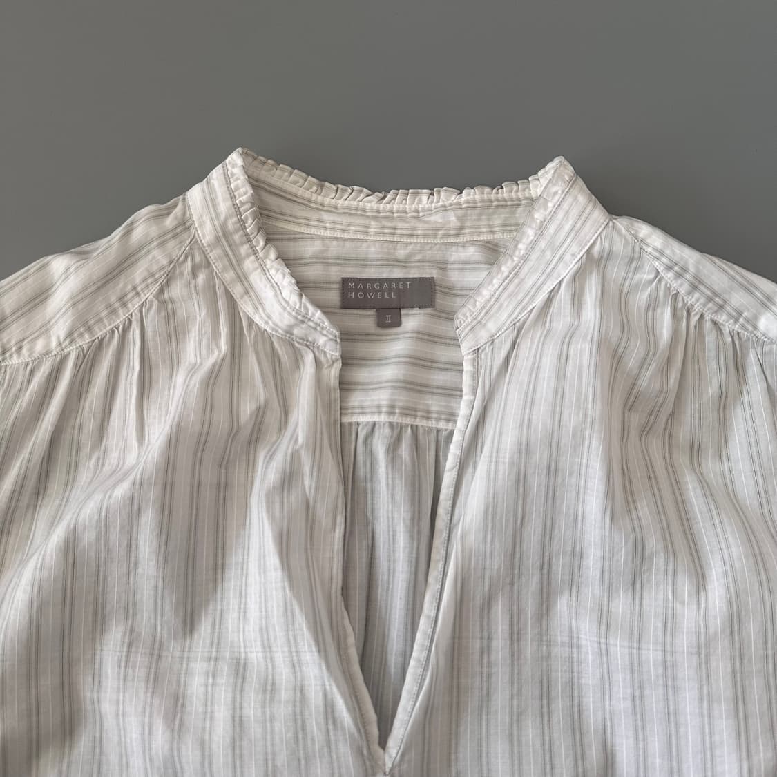 마가렛호웰 margaret howell 스트라이프 셔츠 블라우스 상품이미지2