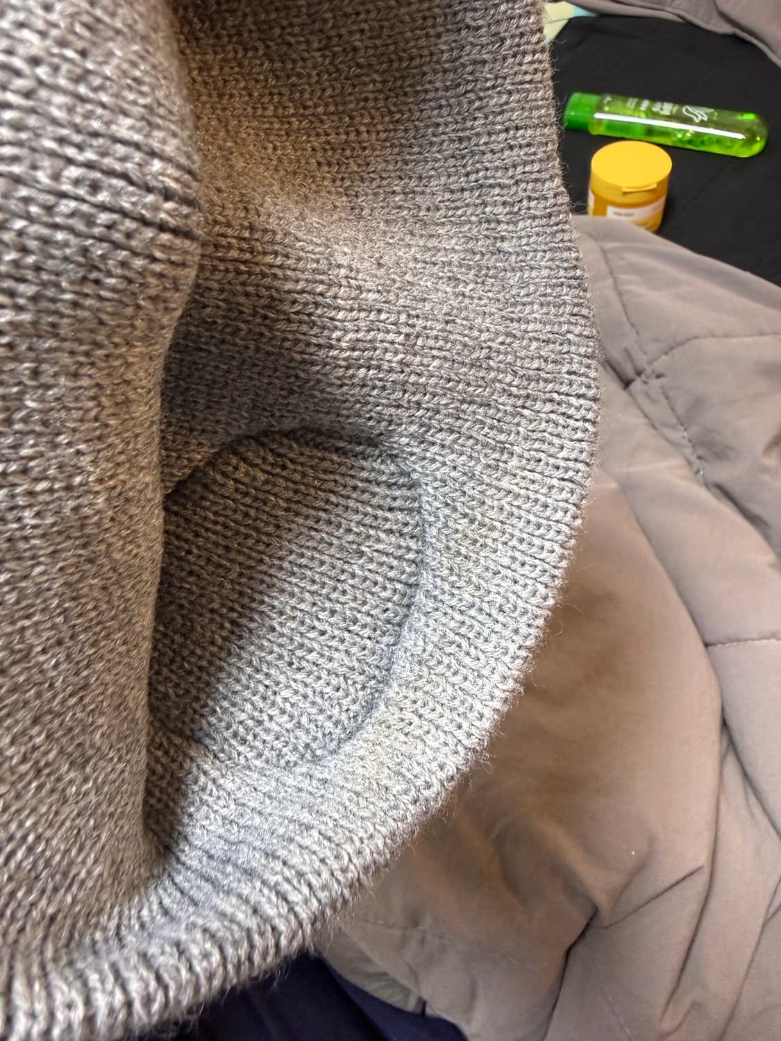 셋업이엑스이 비니 pearl cosage beanie 그레이 팝니다 상품이미지2