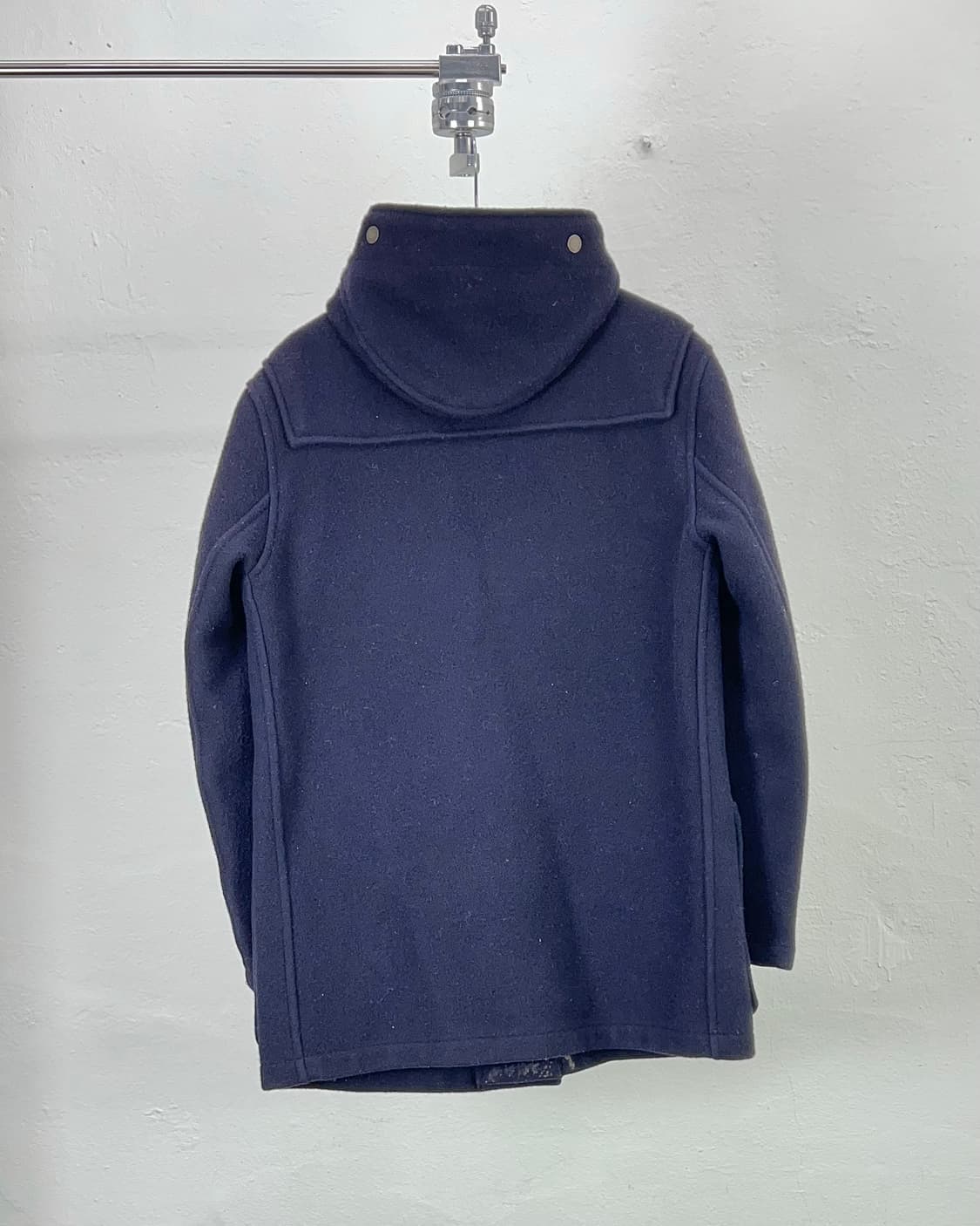 글로버 올 딥 네이비 몬티 후디 랭스 울 더플 코트 상품이미지6