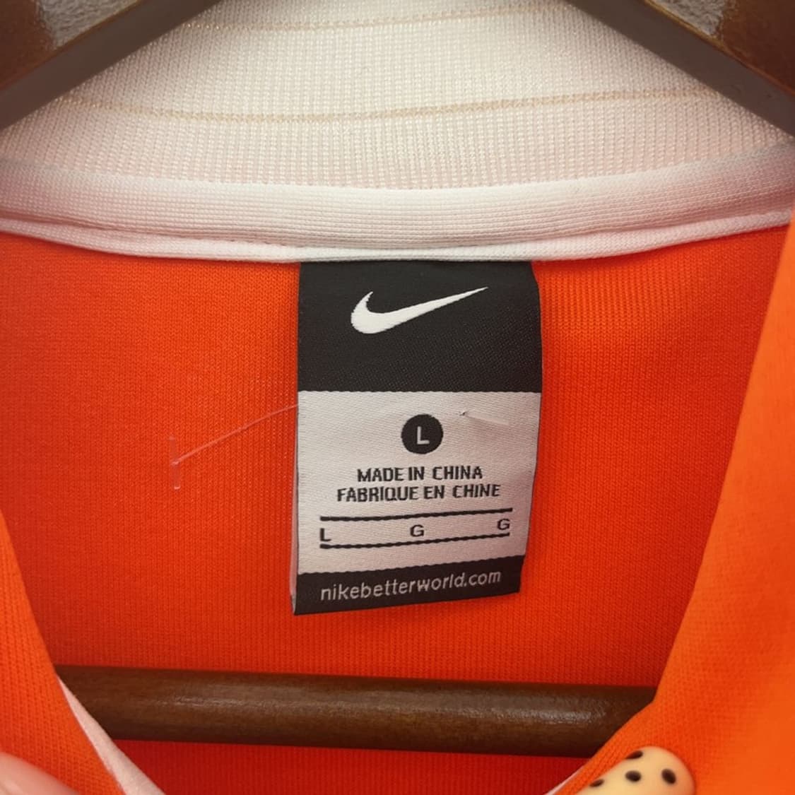 나이키 네덜란드 13-14 국대 Y2K 오렌지 져지 집업 L C09610 상품이미지5