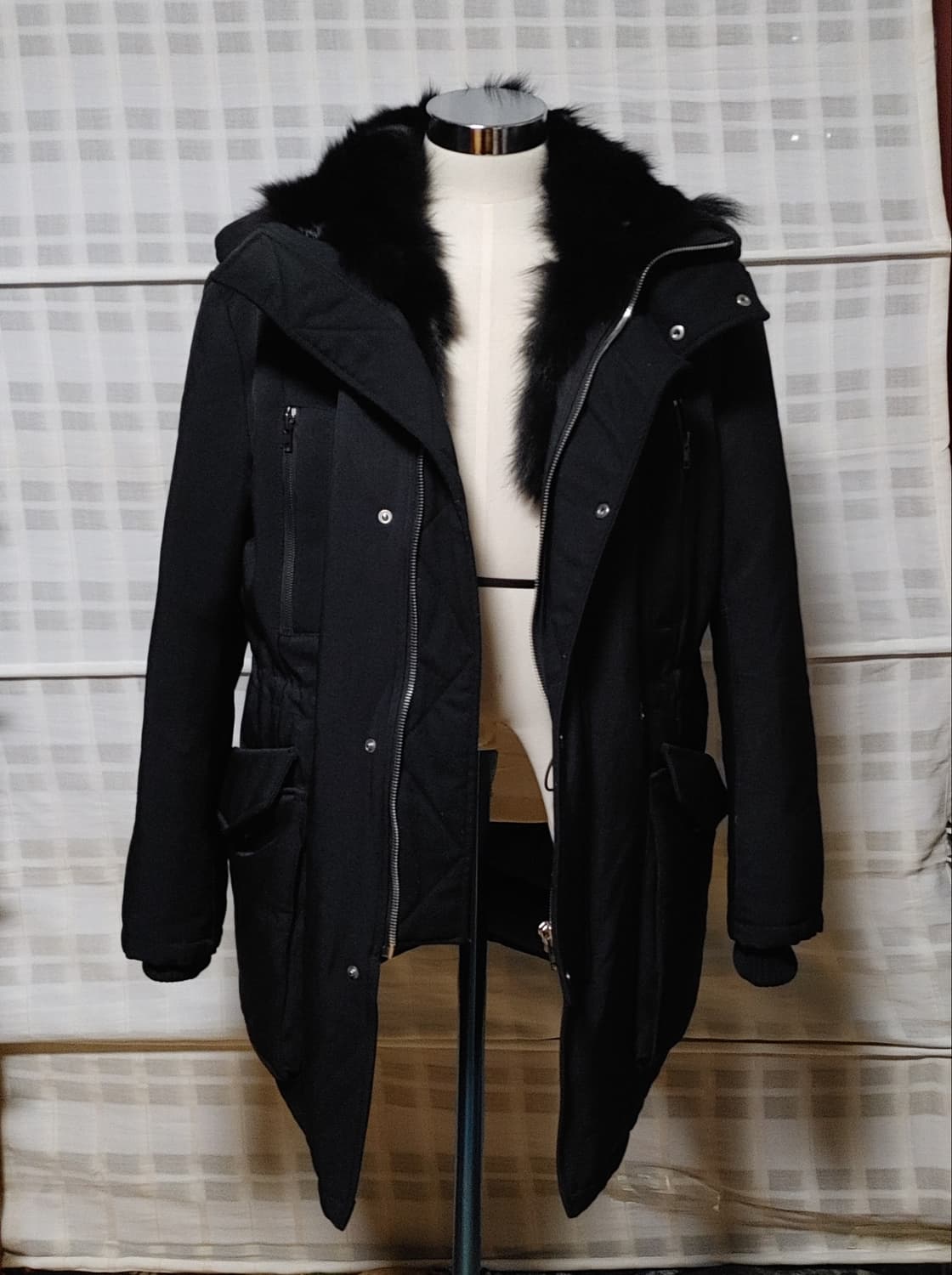 (한섬) 시스템 옴므 검정 구스다운 패딩 점퍼 95~100 상품이미지3