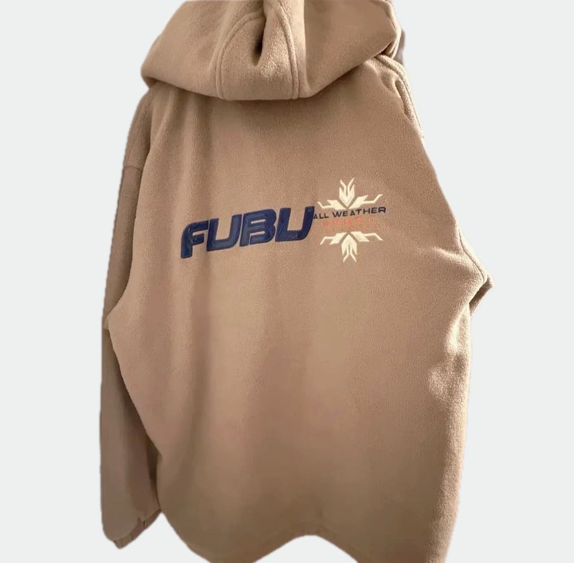 푸부 Fubu 후리스 아노락 코코아 밀크티 색상 L 라지 상품이미지4