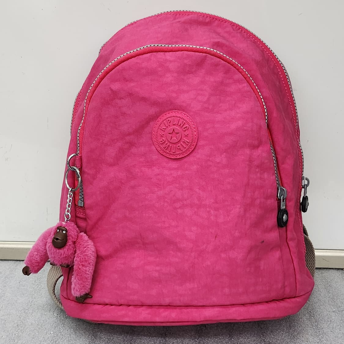 상태 아주 좋은 키플링 핑크색 소형 백팩 상품이미지1