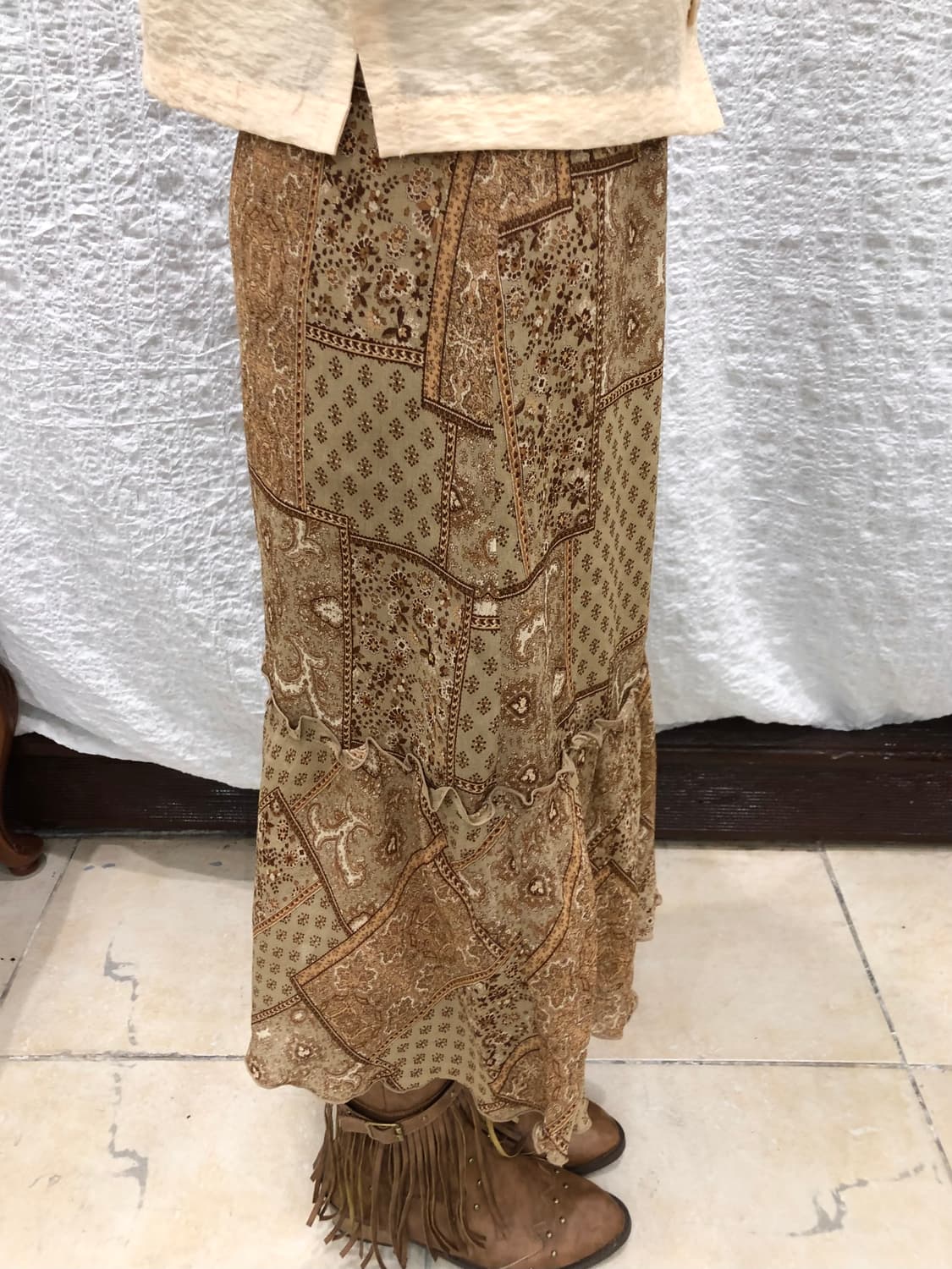 earthy flow boho skirt 상품이미지4