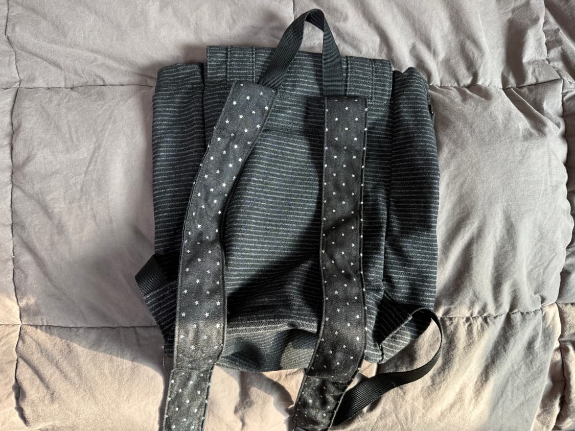 HUGYOURSKIN 스타 더스트 데님 백팩 (블랙 데님) 상품이미지2