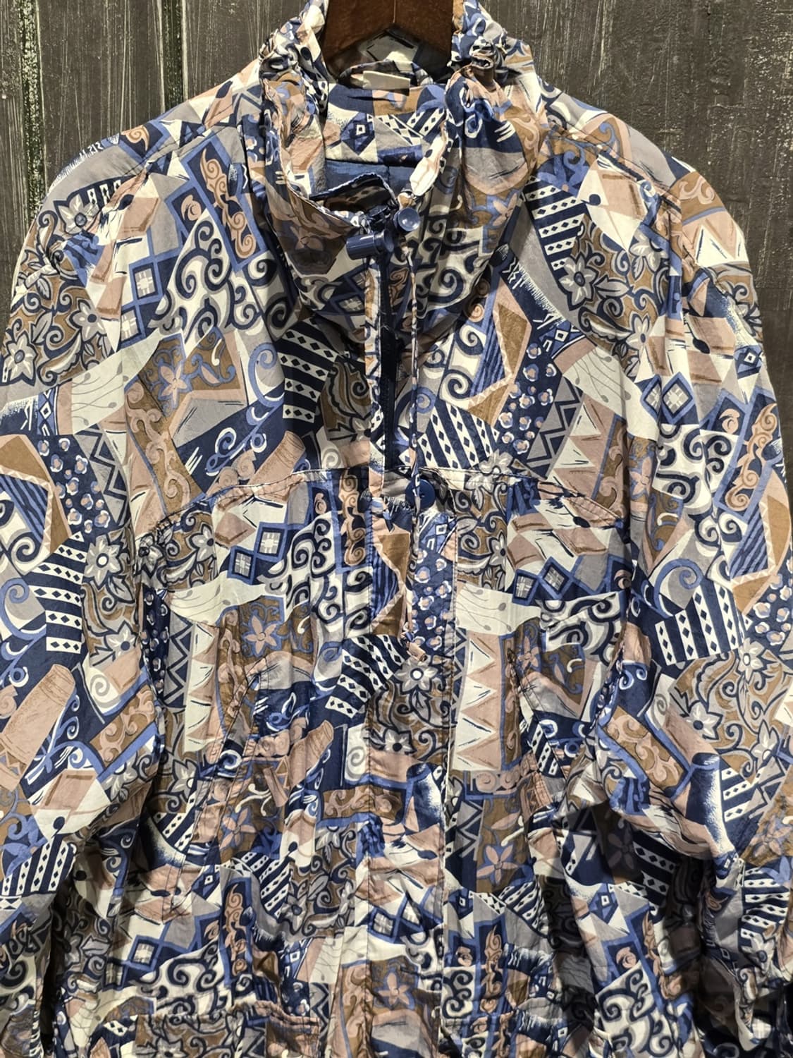 80sGeometricAbstract Pattern Windbreaker 상품이미지2